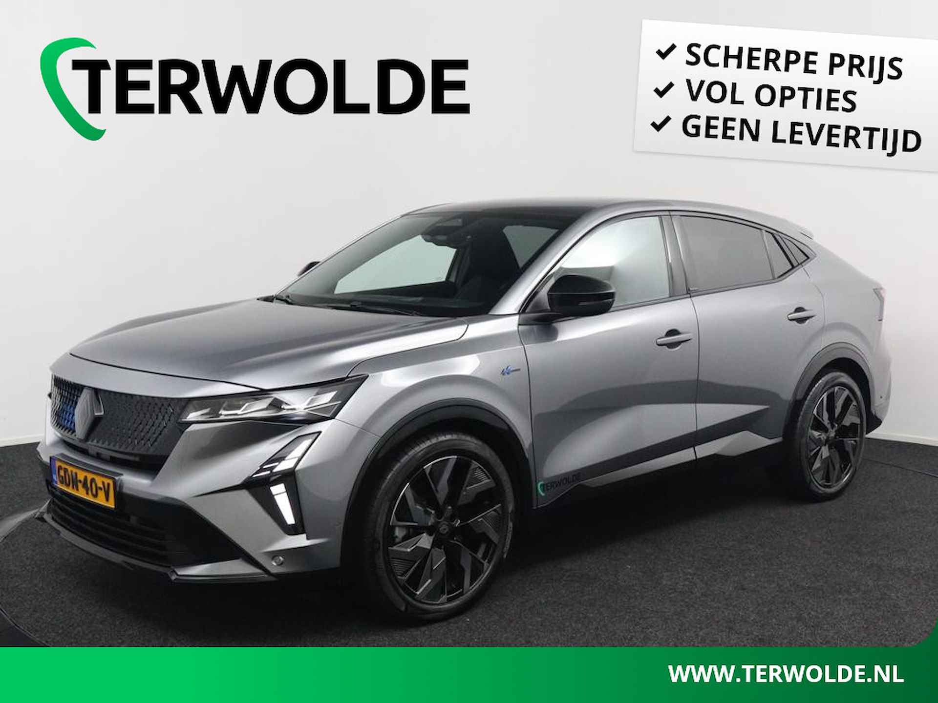 Renault Rafale 1.2 E-Tech Hybrid 200 Esprit Alpine | SolarBay Panoramadak | Harman & Kardon | Active Driver | Adaptieve Cruise Control | 4 Control | Matrix LED | Stoelverwarming | Voorruit Verwarming | Stuurwiel Verwarmd |