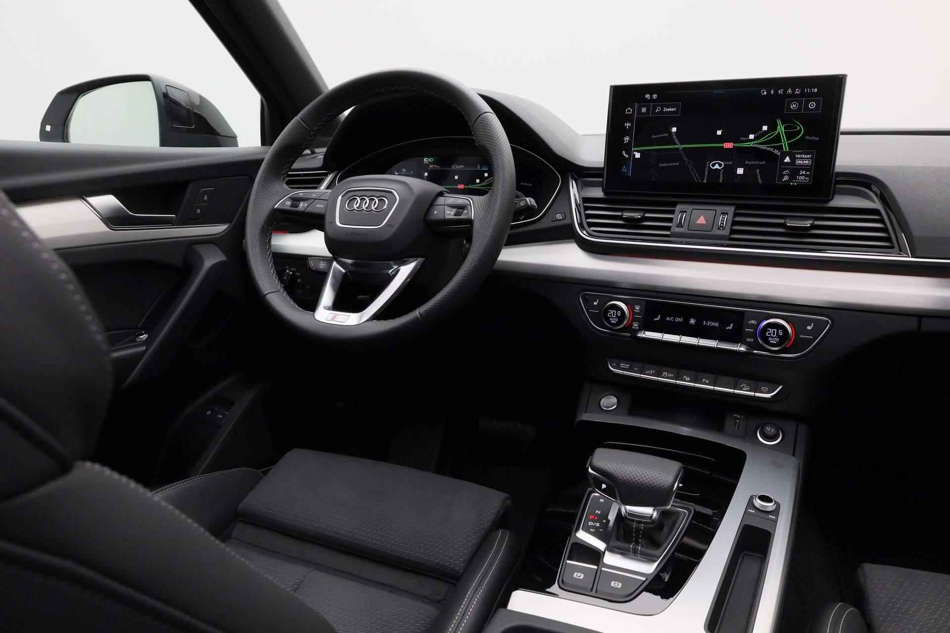 Audi Q5 55 TFSI e 367PK S-tronic S edition | Pano | Trekhaak | Bang & Olufsen | 360 camera | Zwart optiek | 20 inch | ACC | Leder/alcantara - 33/51