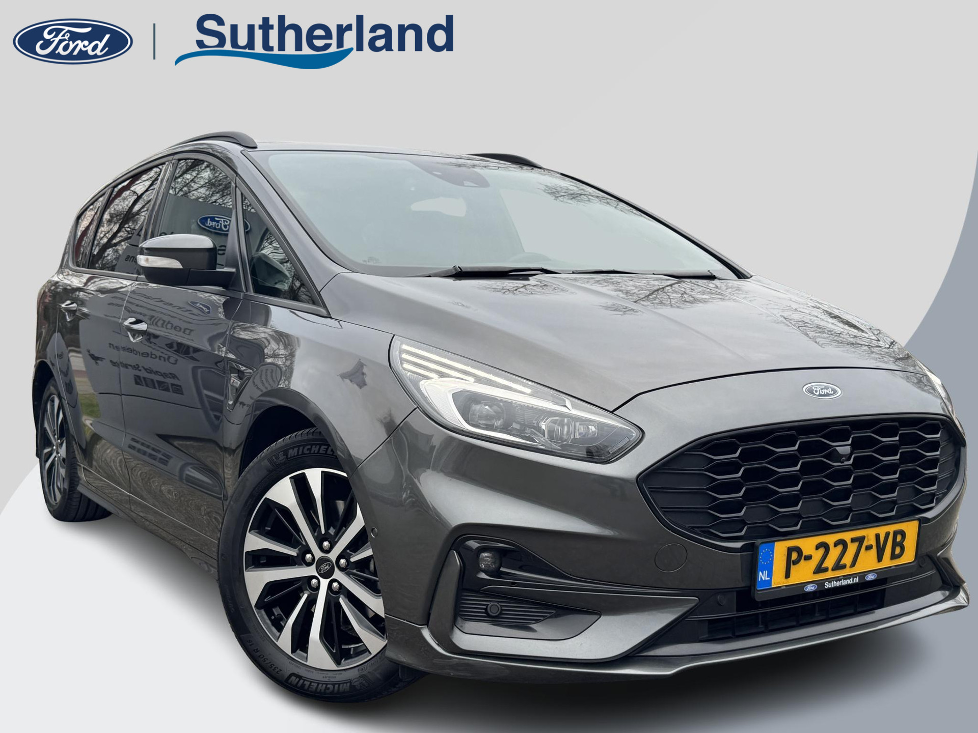 Ford S-Max 2.5 FHEV ST-Line Hybride Automaat 190pk | Adaptieve Cruise | SONY Audio | Dode hoeksensoren | Full LED Koplampen | Elektrische Achterklep