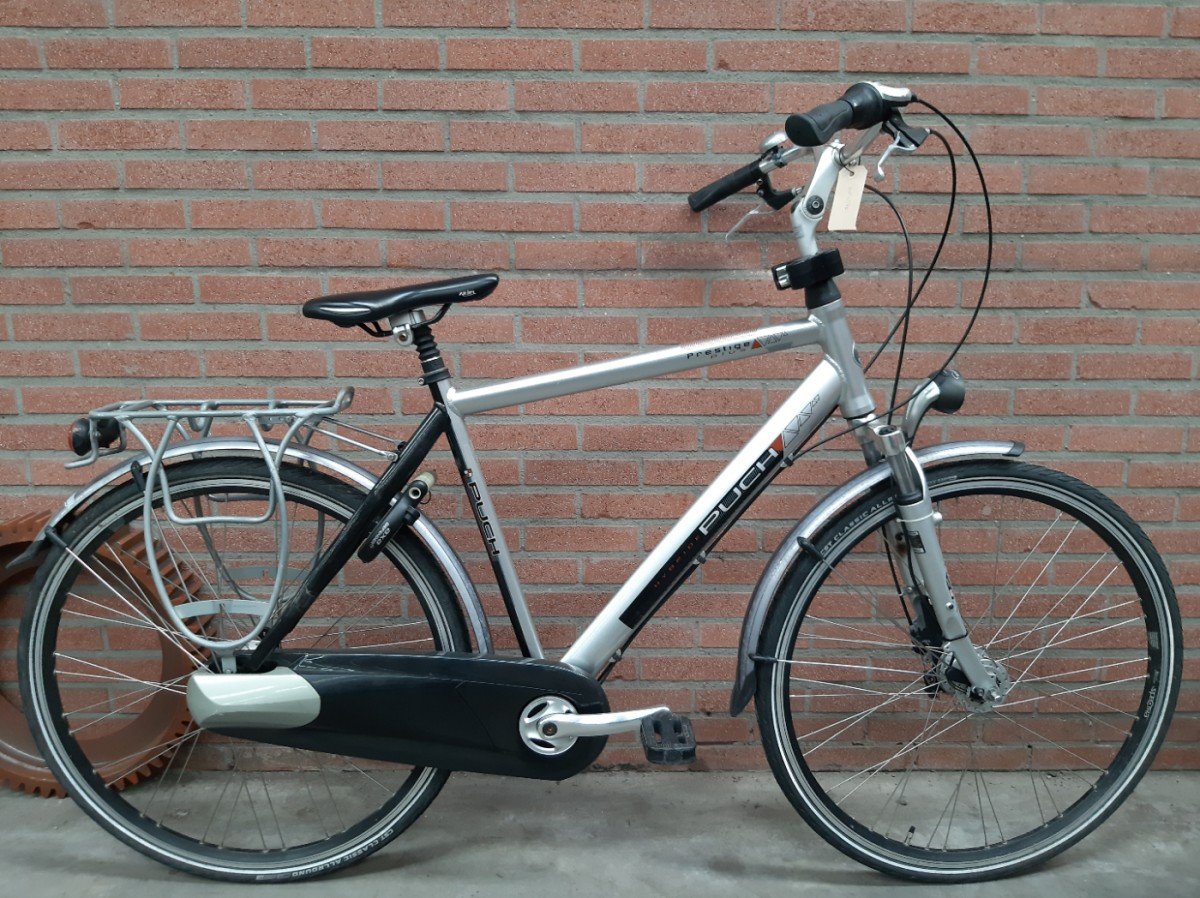 Puch Prestige Dames zilver 56cm