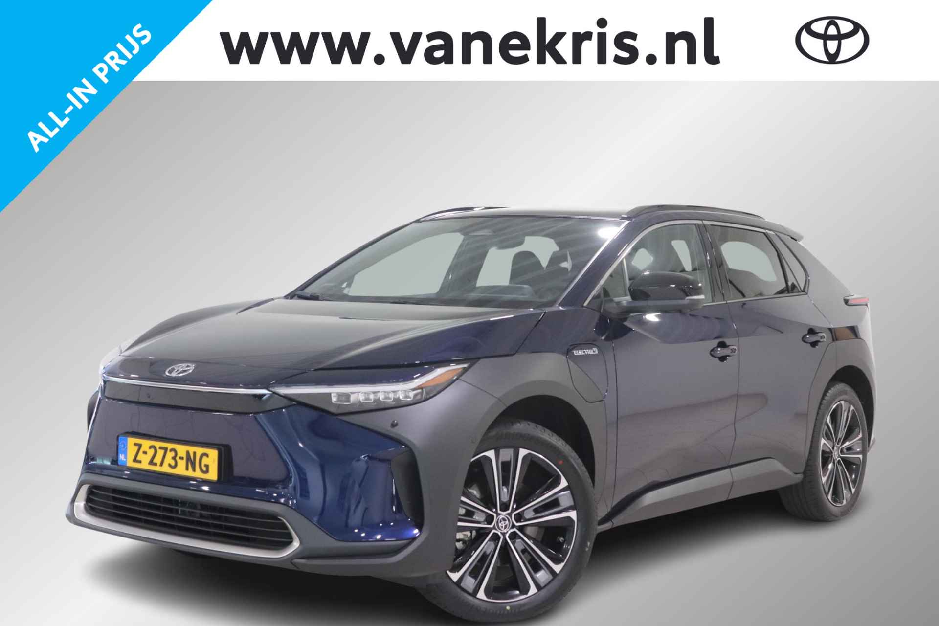 Toyota bZ4X Premium 71 kWh, Demo voordeel, Luxe, Sensoren, Stuur, Stoel en Voorruit verwarming, Draadloos Apple Carplay/Android Auto! - 1/40