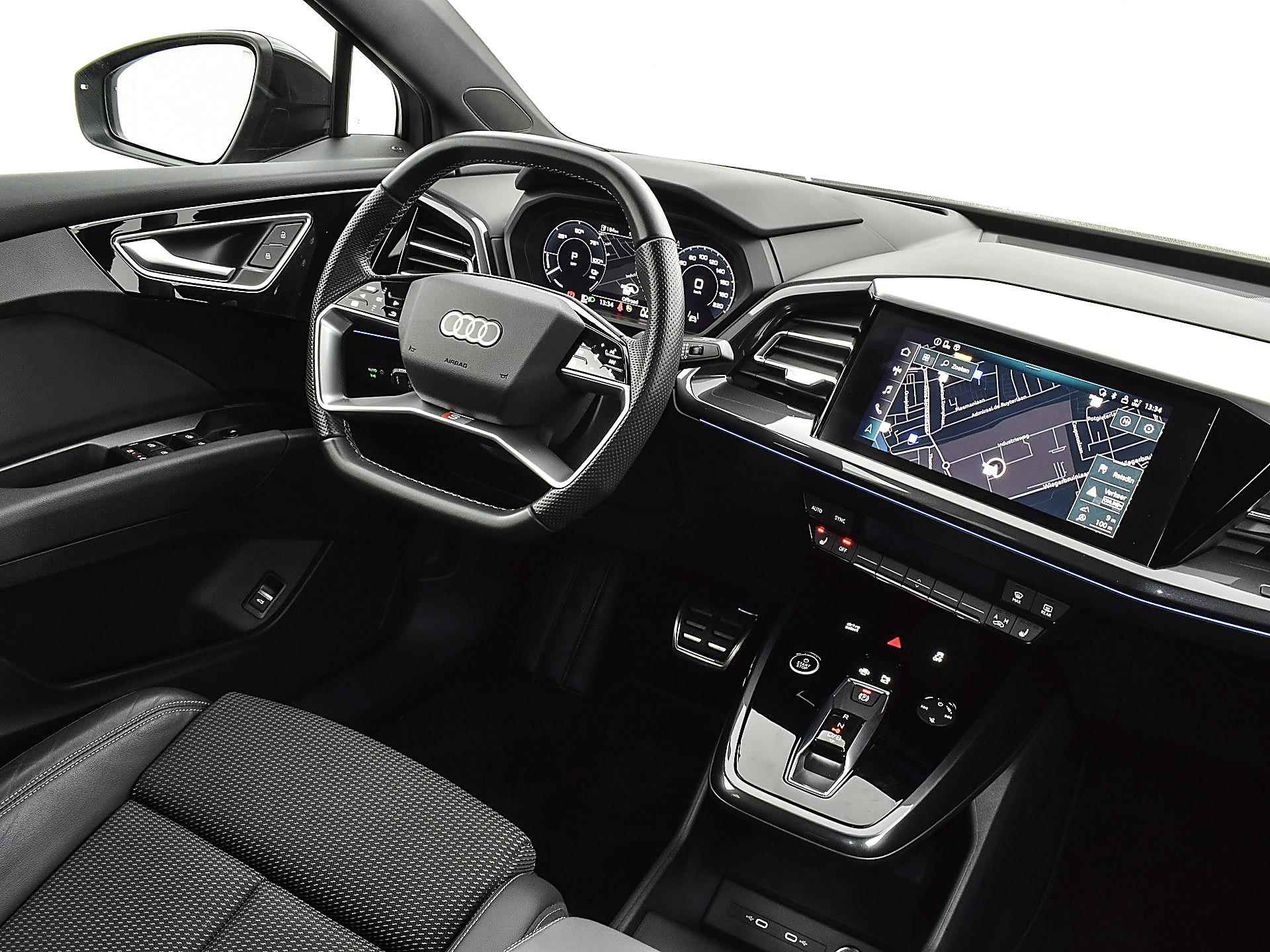 Audi Q4 e-tron 40 S edition 204pk 77 kWh | ACC | Head-Up | Keyless | Elek. Achterklep | Camera | S-Line | 20'' Inch | 12 maanden BOVAG Garantie - 13/29