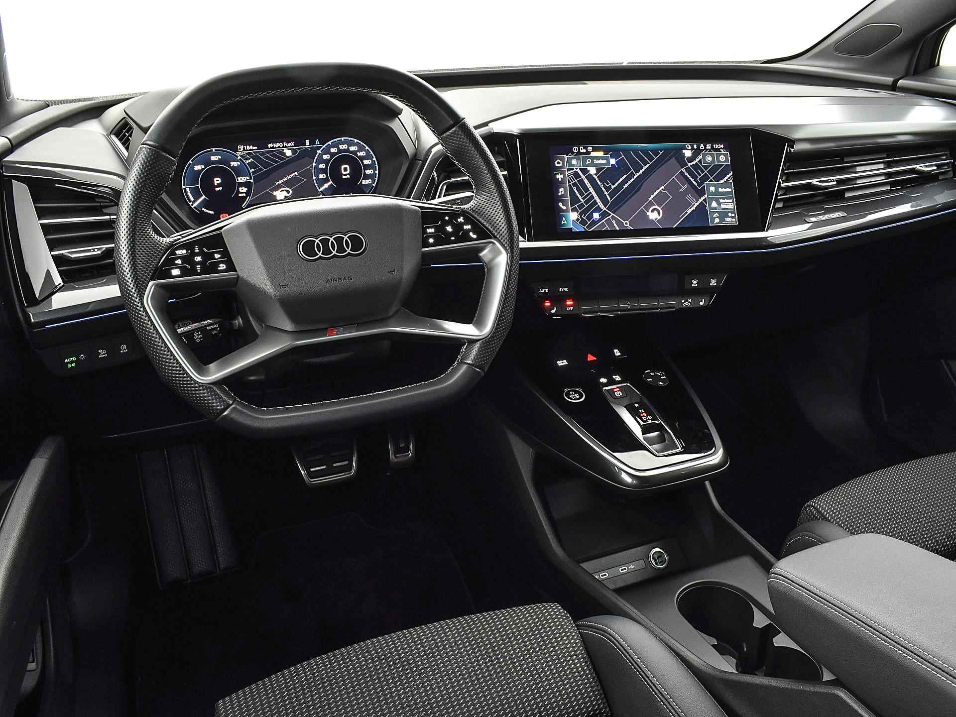 Audi Q4 e-tron 40 S edition 204pk 77 kWh | ACC | Head-Up | Keyless | Elek. Achterklep | Camera | S-Line | 20'' Inch | 12 maanden BOVAG Garantie - 14/29