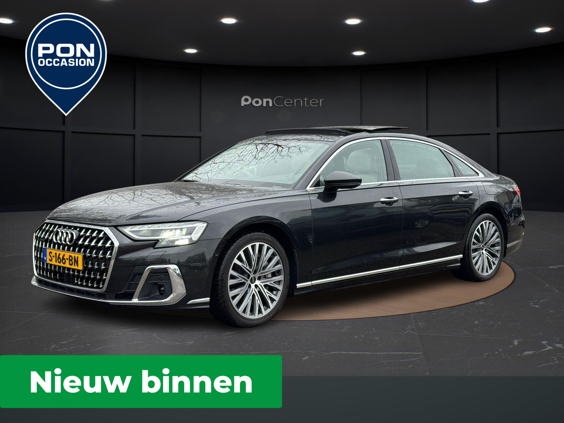 Audi A8 60 TFSI e 462 PK Quattro Lang | NIEUW BINNEN | Panoramadak | Servosluiting | 360 Camera | Matrix LED | OLED Achterlichten | ACC | B&O |