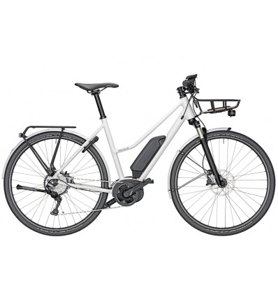 Riese & Müller Roadster Mixte Touring 500Wh Intuvia Voordrager Bagagedrager Mixed Wit 45cm 2019