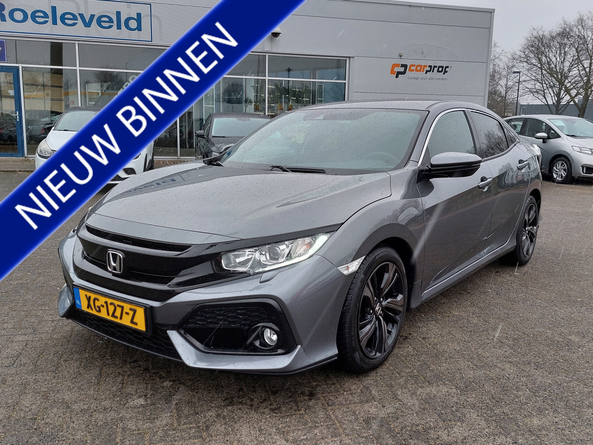 Honda Civic 1.0 i-VTEC 126pk Automaat Elegance | Navi | Apple Carplay+Android Auto | Clima | Adap.Cruise | Pdc V+A+Camera | Rijstrook+Licht+Regensensor | Mistlampen | Privacy Glass | 17''lm