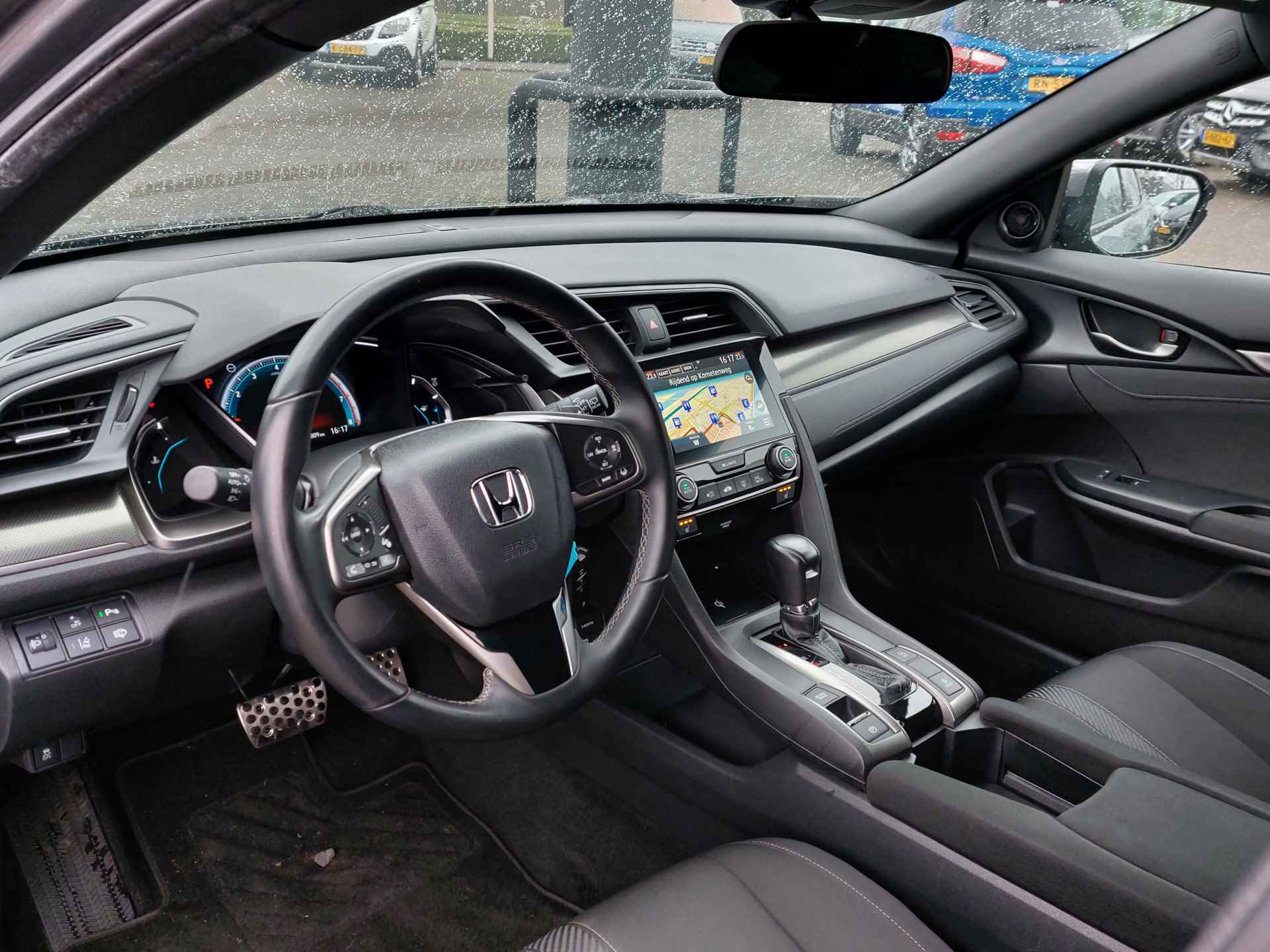 Honda Civic 1.0 i-VTEC 126pk Automaat Elegance | Navi | Apple Carplay+Android Auto | Clima | Adap.Cruise | Pdc V+A+Camera | Rijstrook+Licht+Regensensor | Mistlampen | Privacy Glass | 17''lm - 6/38