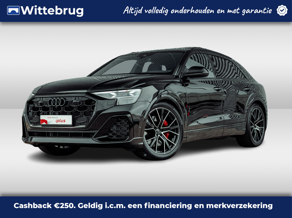 Audi Q8 55 TFSI e 394pk quattro Pro Line S | FACELIFT model | Panoramadak | Vierwielbesturing | Assistentiepakket plus | B&O | Head Up | Servo | Trekhaak | Matrix Laser | 22" LM velgen | Comfortsleutel | Memory