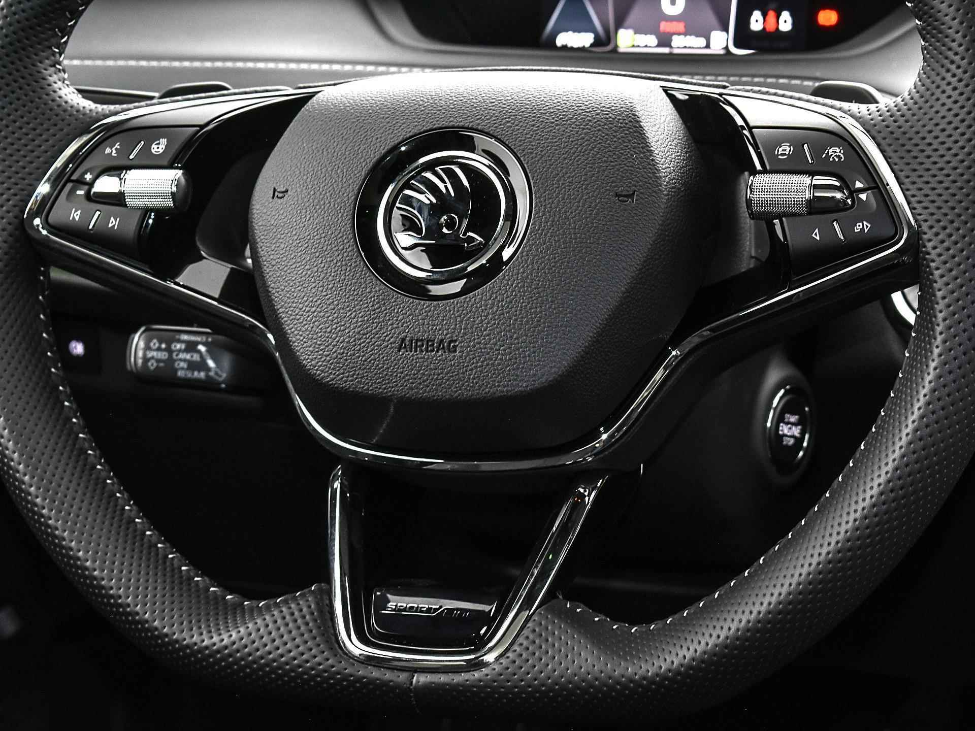 Škoda Enyaq Coupé iV Sportline iV132 kW/180PK Škoda ENYAQ Coupé iV 60 Sportline 58 kWh | 20 inch Vega velgen | LED Matrix koplampen | Navigatie | Sportline | Warmtepomp | - 28/42