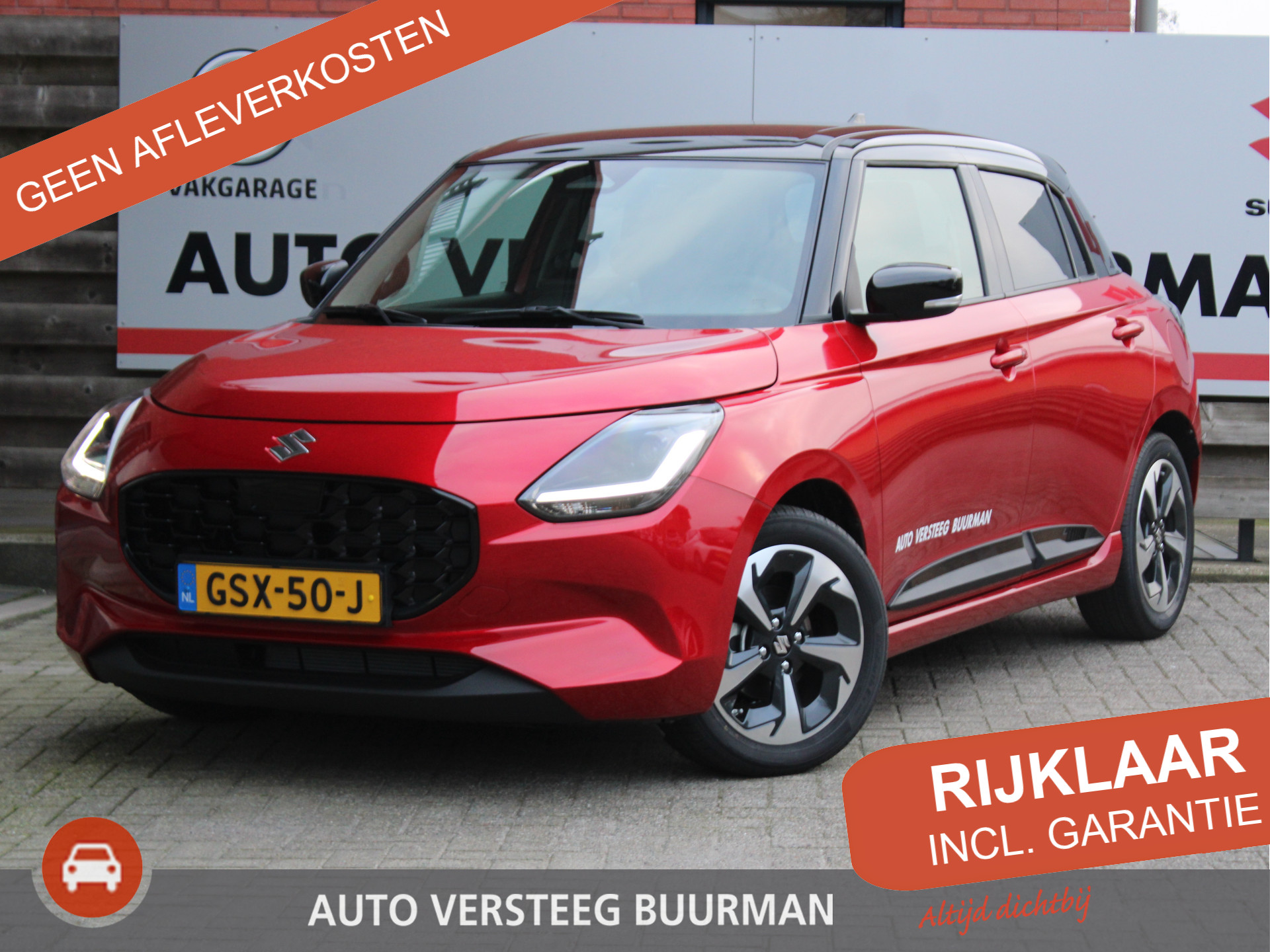 Suzuki Swift 1.2 Style Smart Hybrid automaat Draadloos Carplay/Android Auto, Adaptieve Cruise en Climate Control, Navigatie