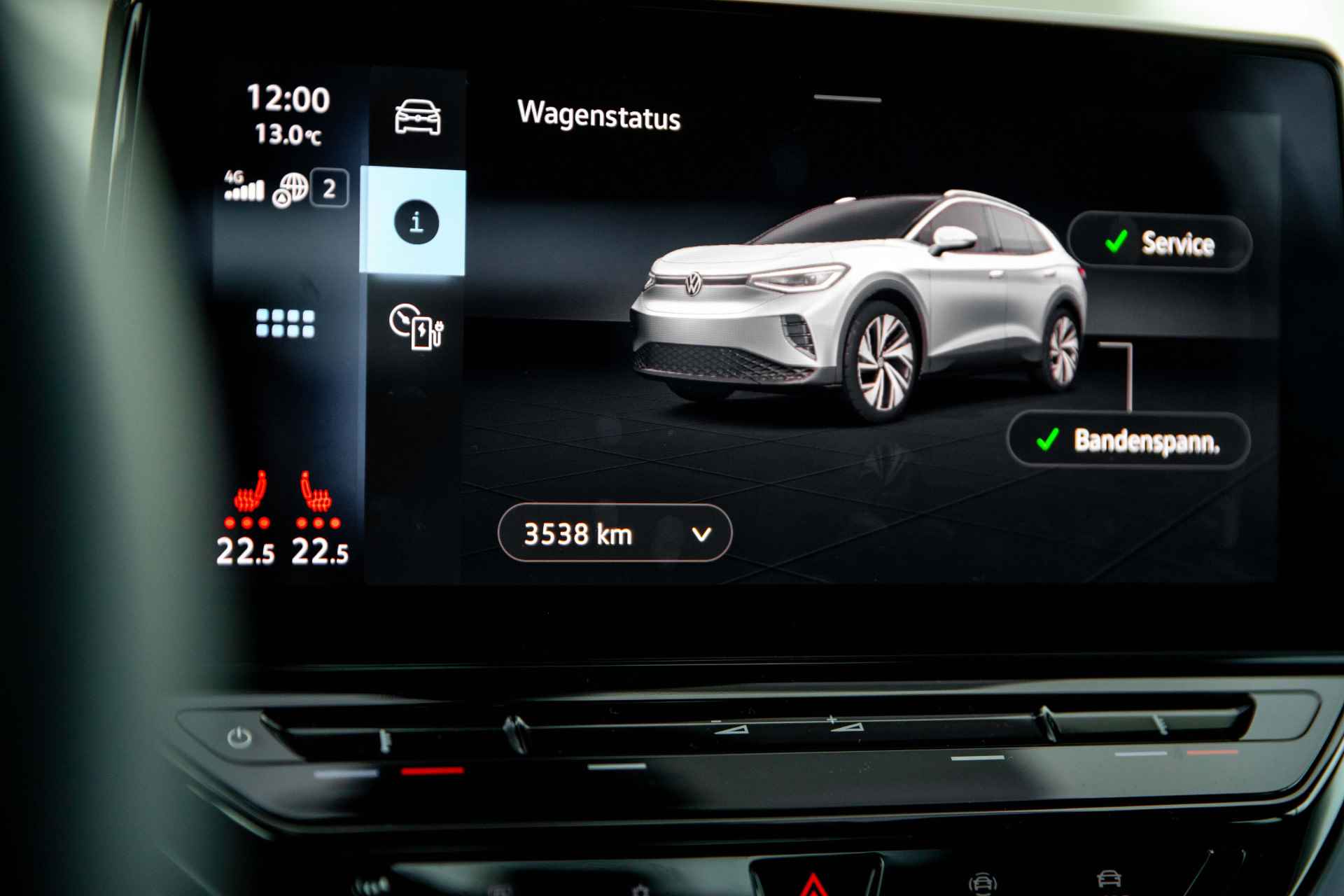 Volkswagen ID.4 Pro 77 kWh 204PK | Navigatie | DAB radio | LED koplampen | Parkeersensoren v+a | Camera achter | Lane assist | Stoelverwarming | 19"LMV - 54/66