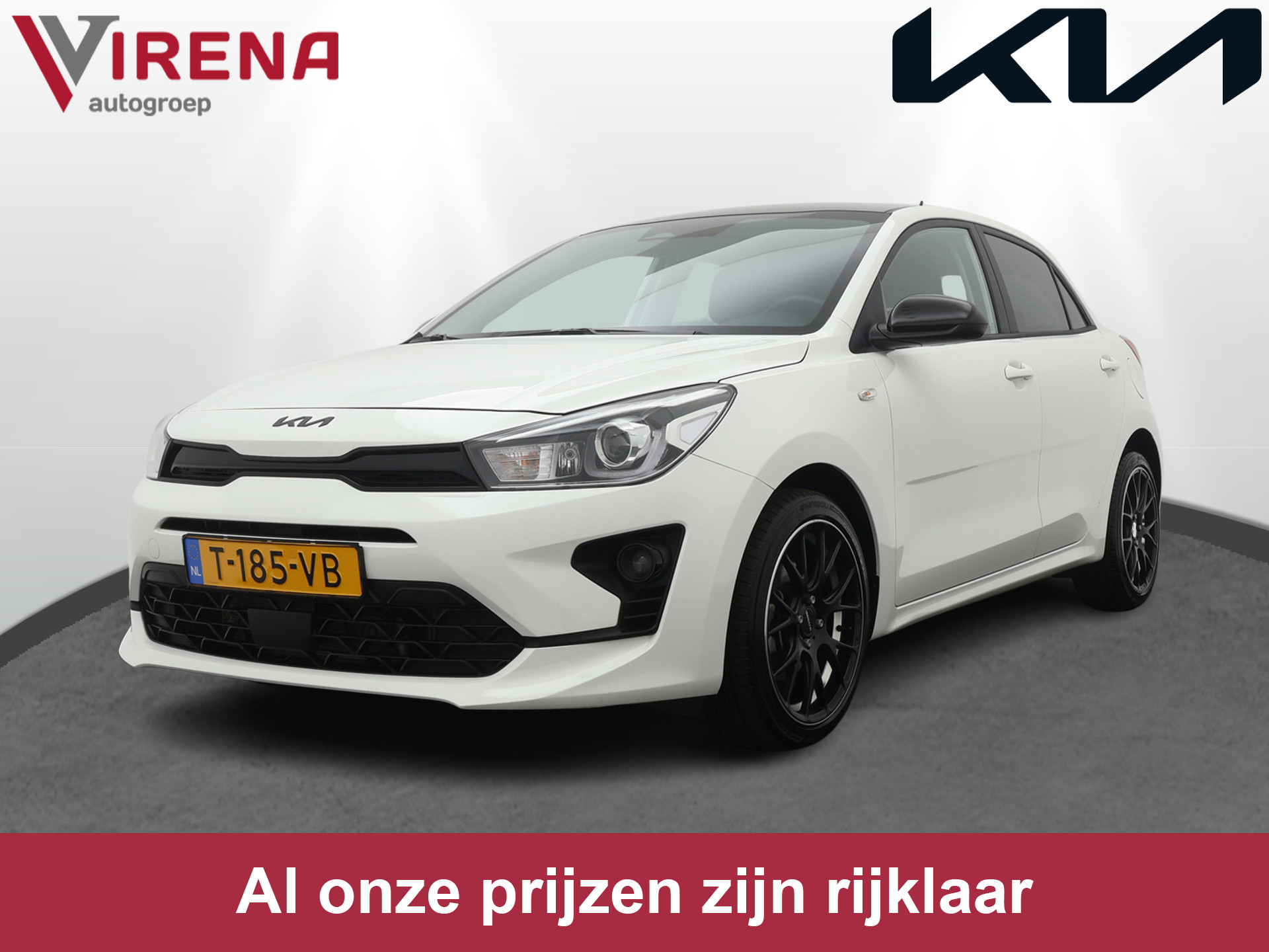 Kia Rio 1.0 T-GDi MHEV DynamicLine - Black Edition - Achteruitrijcamera - Apple CarPlay - Cruise Controle - Airco - Privacy Glass - LM-Velgen - Fabrieksgarantie tot 09-2030