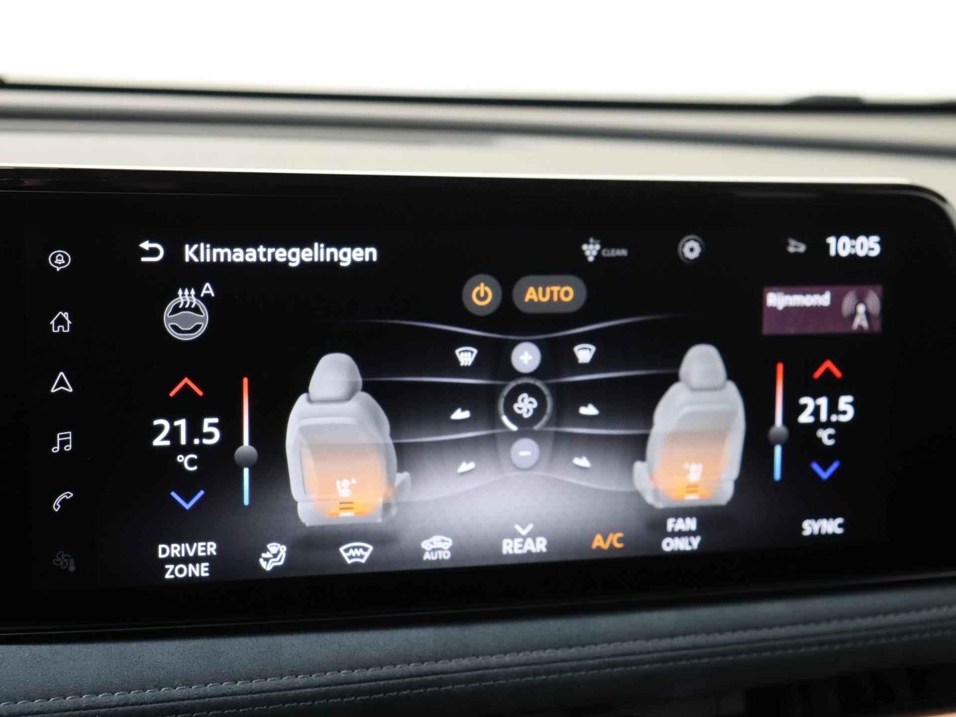 Nissan Ariya Evolve 91 kWh | Aurora Green | Luxe leder | WLTP: 522 km | DEMO | ProPILOT | Bose Audio | Glazen Schuif-/kanteldak | 360-graden Camera | Stoelverwarming & -ventilatie | - 12/32