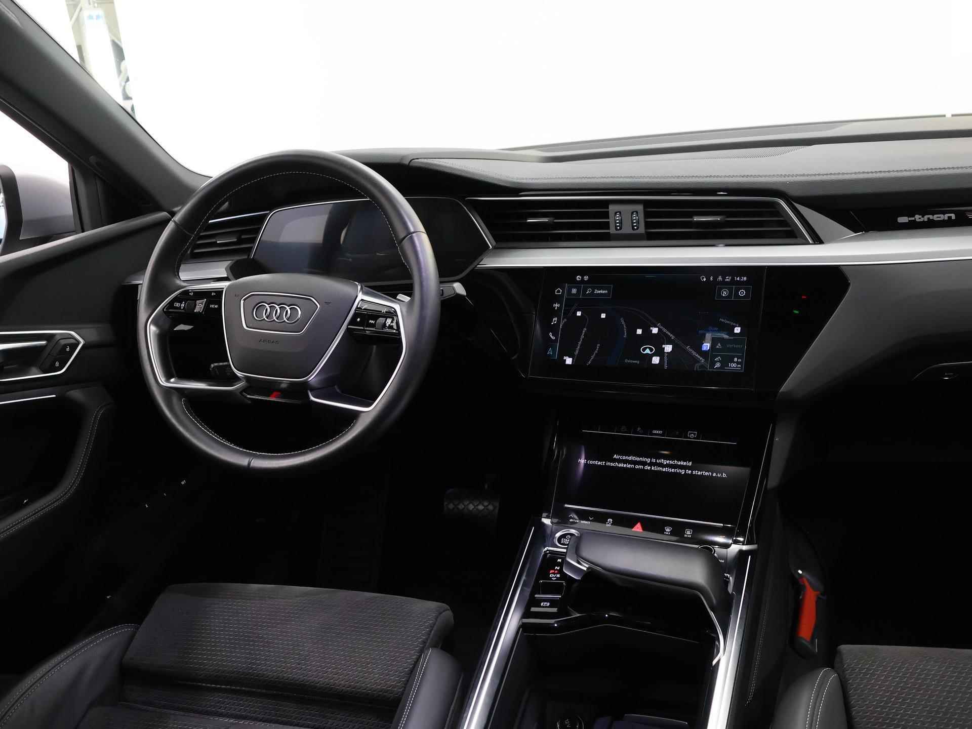 Audi e-tron Sportback 50 quattro S edition 71 kWh | NL Auto | S Line | Panoramadak | Virtual Cockpit | Luchtvering | Stoelverwarming | Adaptieve Cruise control | Privacy glas | LED koplampen | - 10/39