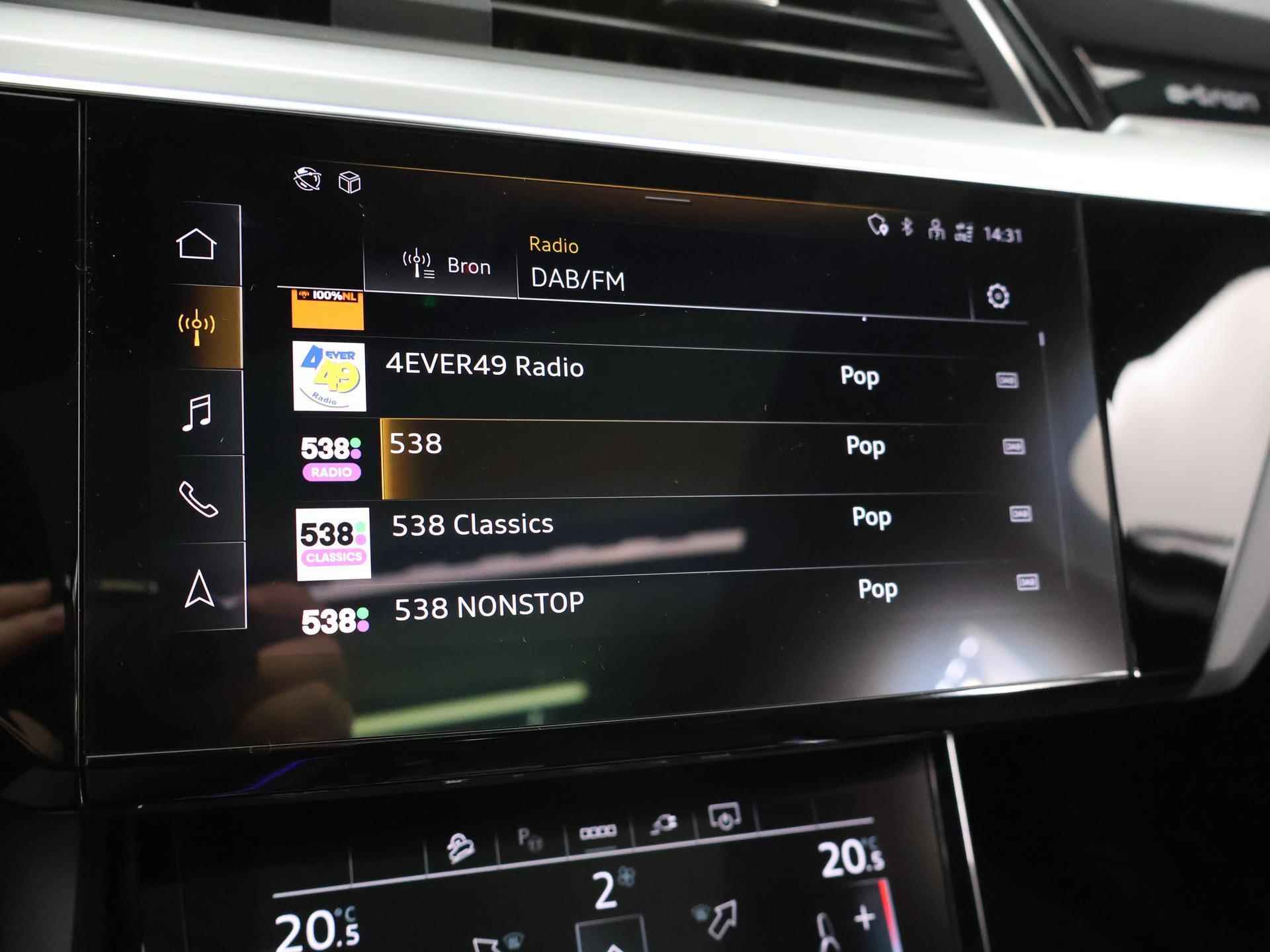 Audi e-tron Sportback 50 quattro S edition 71 kWh | NL Auto | S Line | Panoramadak | Virtual Cockpit | Luchtvering | Stoelverwarming | Adaptieve Cruise control | Privacy glas | LED koplampen | - 16/39