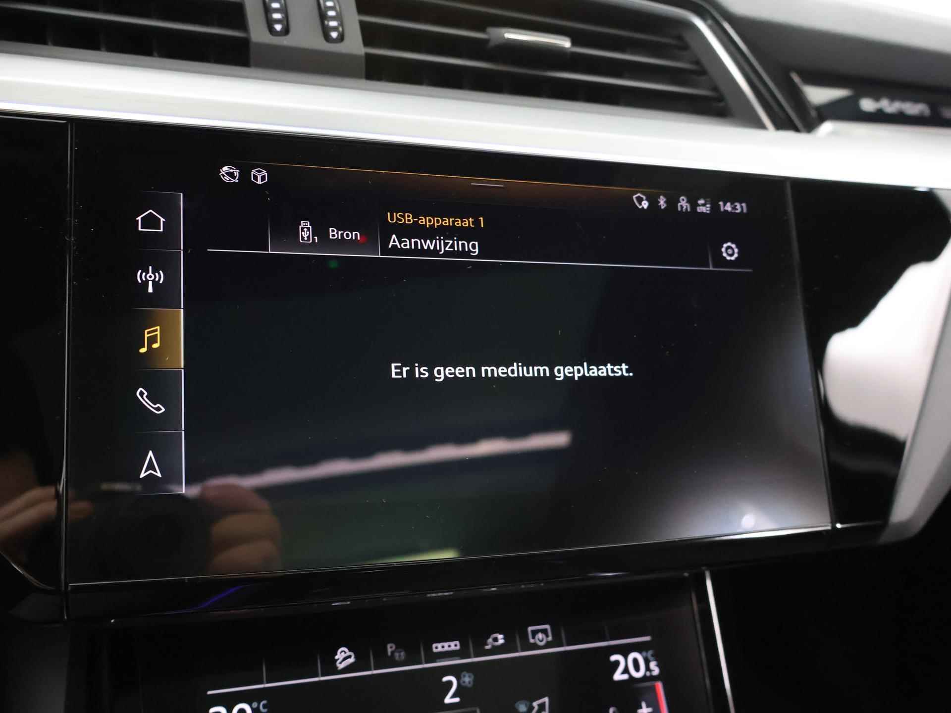 Audi e-tron Sportback 50 quattro S edition 71 kWh | NL Auto | S Line | Panoramadak | Virtual Cockpit | Luchtvering | Stoelverwarming | Adaptieve Cruise control | Privacy glas | LED koplampen | - 17/39