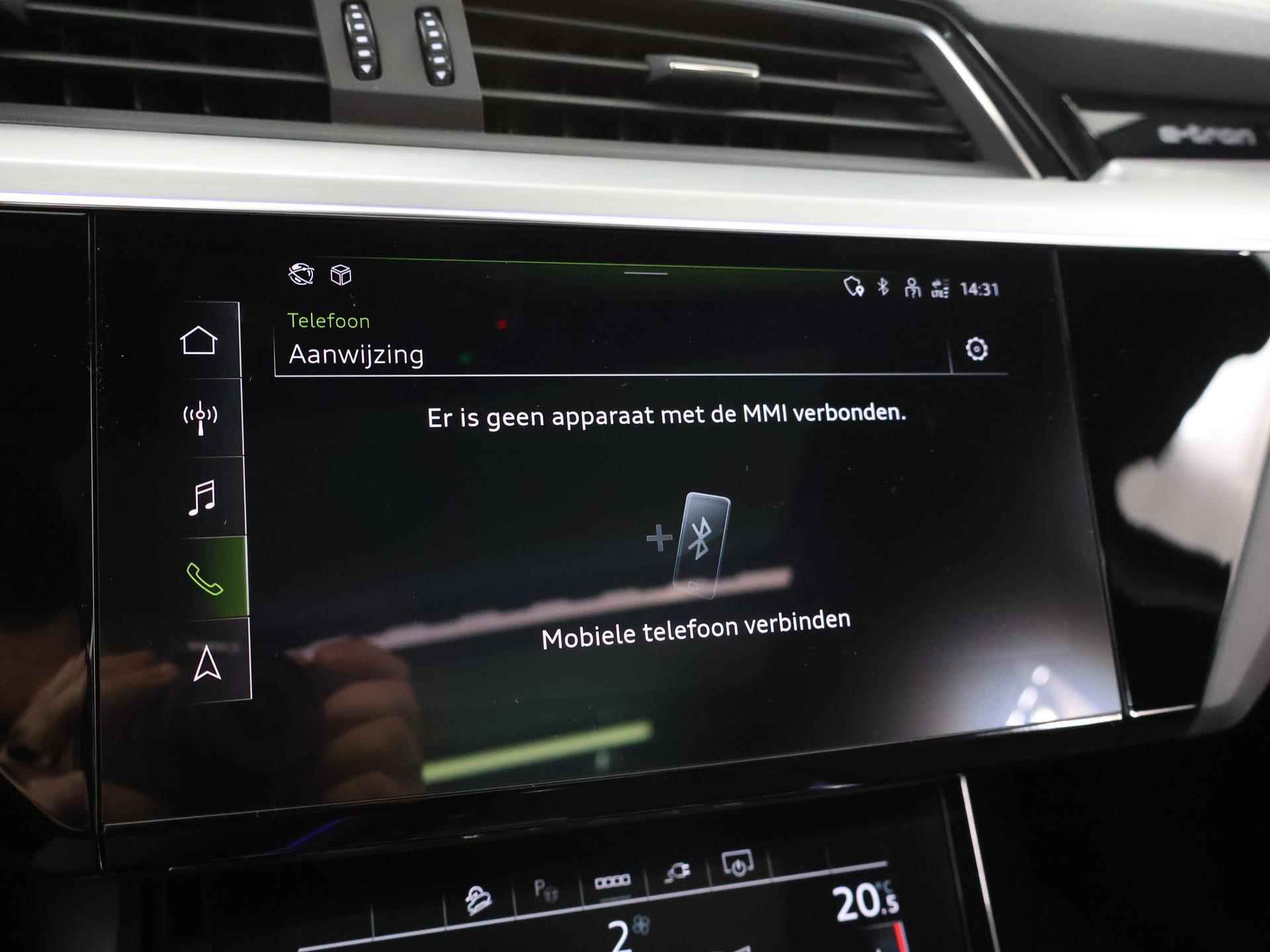 Audi e-tron Sportback 50 quattro S edition 71 kWh | NL Auto | S Line | Panoramadak | Virtual Cockpit | Luchtvering | Stoelverwarming | Adaptieve Cruise control | Privacy glas | LED koplampen | - 18/39