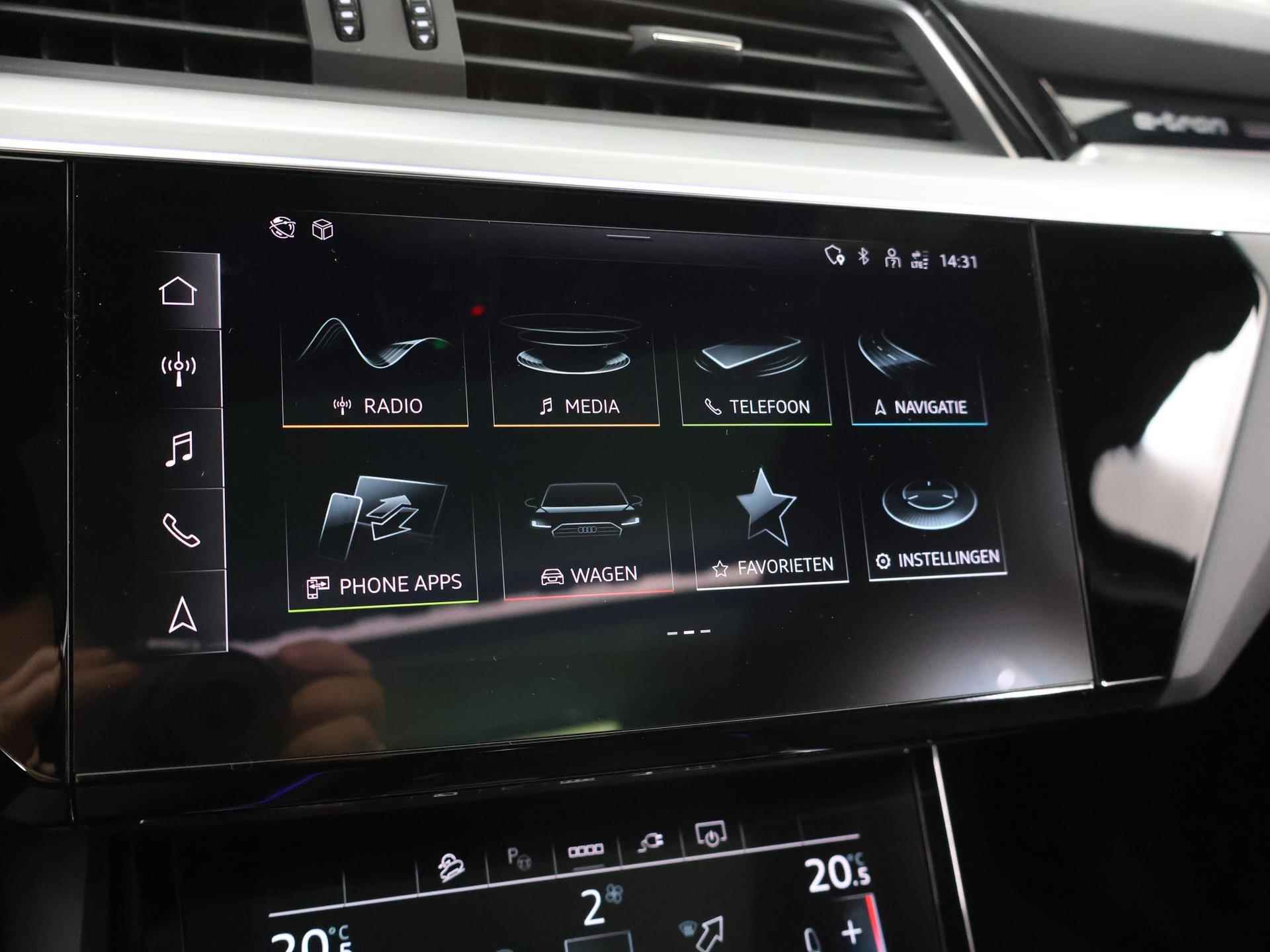 Audi e-tron Sportback 50 quattro S edition 71 kWh | NL Auto | S Line | Panoramadak | Virtual Cockpit | Luchtvering | Stoelverwarming | Adaptieve Cruise control | Privacy glas | LED koplampen | - 19/39