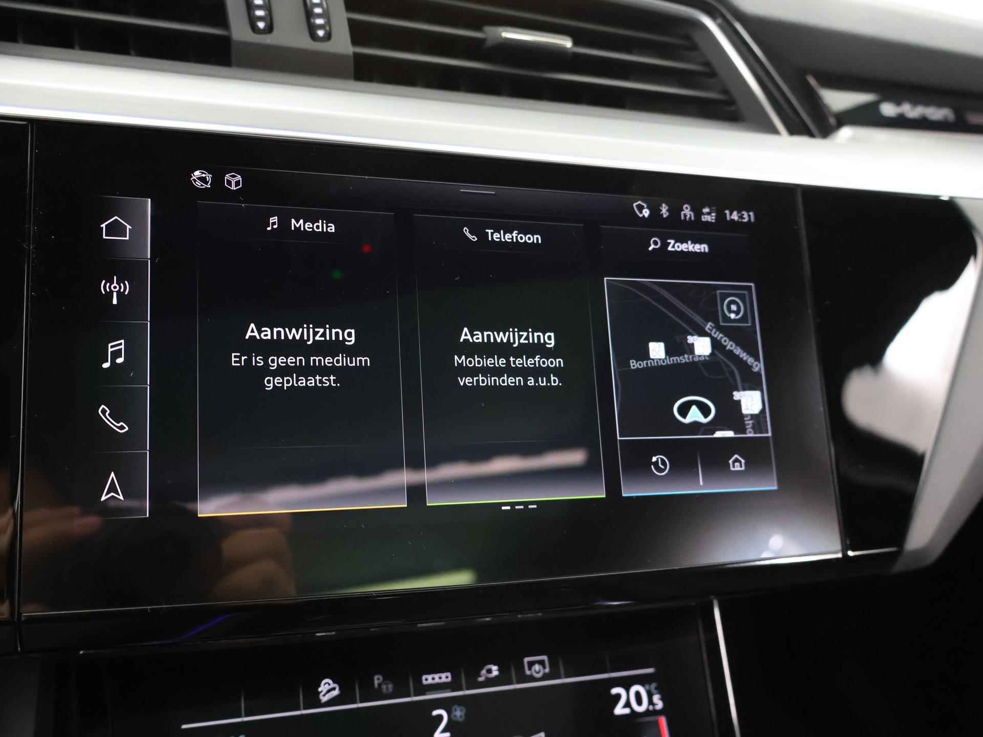 Audi e-tron Sportback 50 quattro S edition 71 kWh | NL Auto | S Line | Panoramadak | Virtual Cockpit | Luchtvering | Stoelverwarming | Adaptieve Cruise control | Privacy glas | LED koplampen | - 20/39