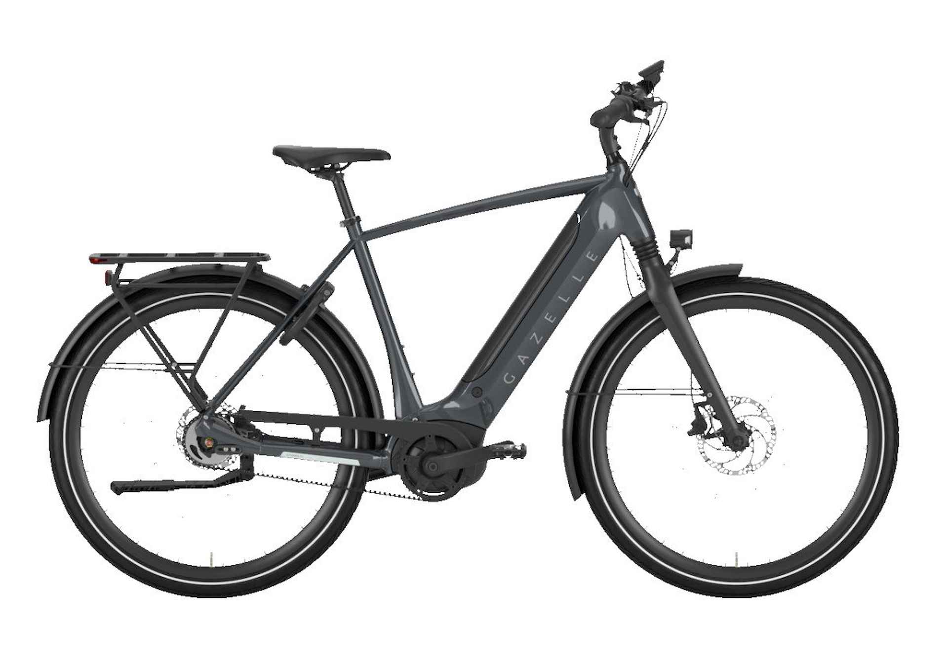 GAZELLE Ultimate C5 HMB heren 500Wh (DEMO - 0km) Heren Anthracite Grey Glans 65cm 2024 - 1/1