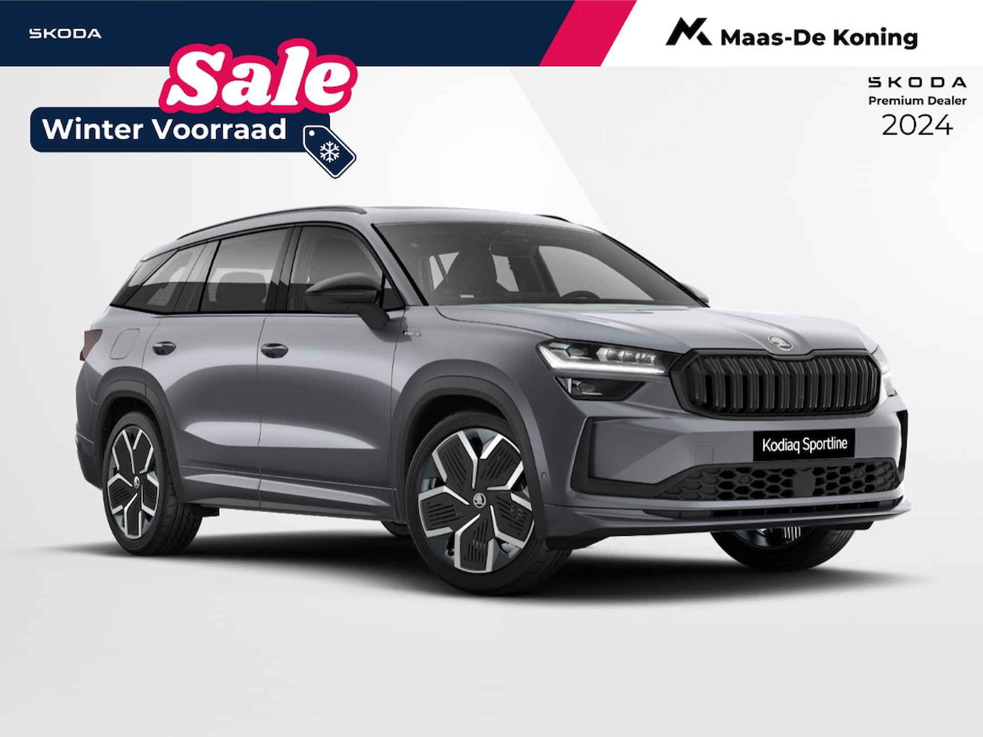 Škoda Kodiaq Sportline Business 1.5 TSI PHEV 150 kW / 204 pk SU V 6 versn. DSG | 20" inch licht metalen velgen | Trekhaak | incl. inruilbonus - 1/7