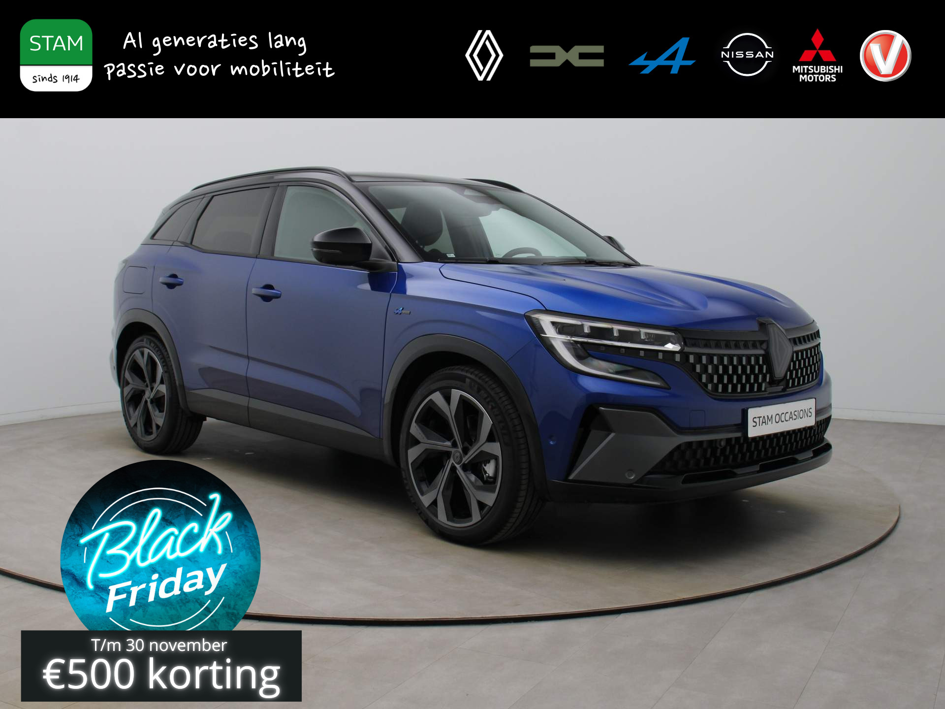 Renault Austral E-Tech Hybrid 200pk Iconic Esprit Alpine Adapt. cruise | 360° Camera | Harman Kardon | Panoramadak | 20" Velgen