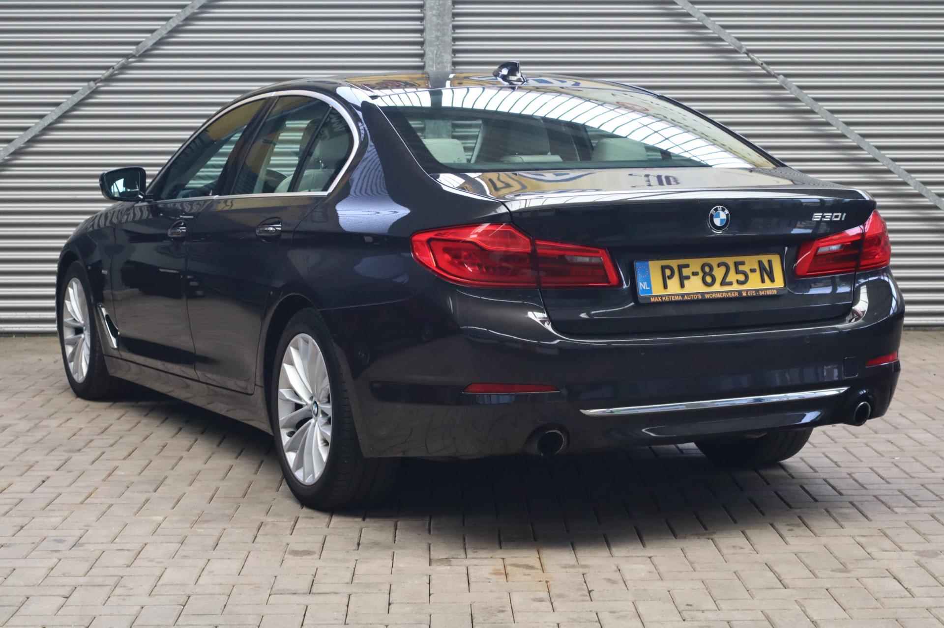 BMW 5-serie 530i High Executive | ORIGINEEL NL! | PDC | CAMERA | TREKHAAK - 9/48