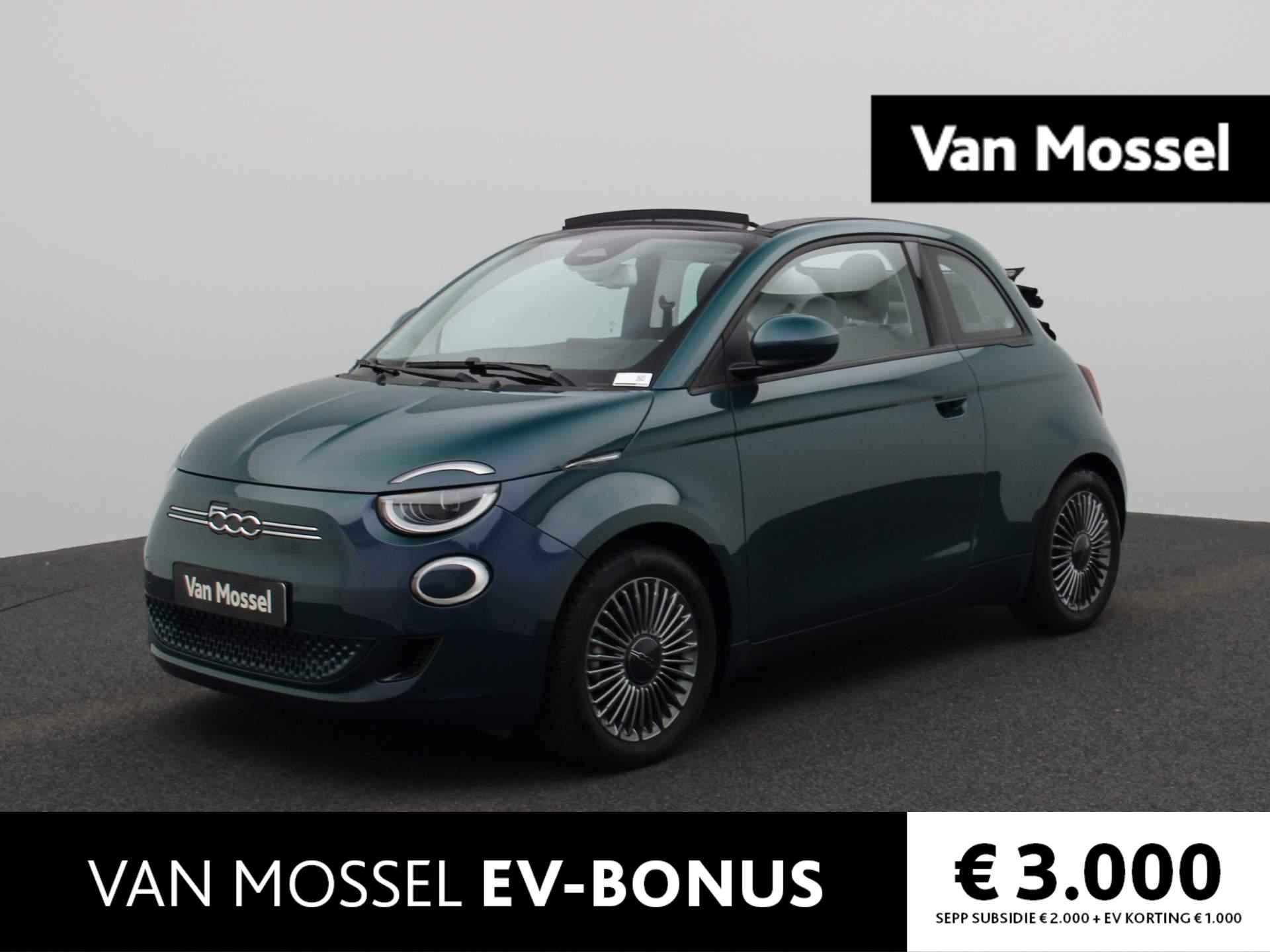 Fiat 500e C Icon 42 kWh | €22.900,- na aftrek subsidie | Cabrio | Led | Stoel Verwarming | DAB | Apple Carplay | - 1/44