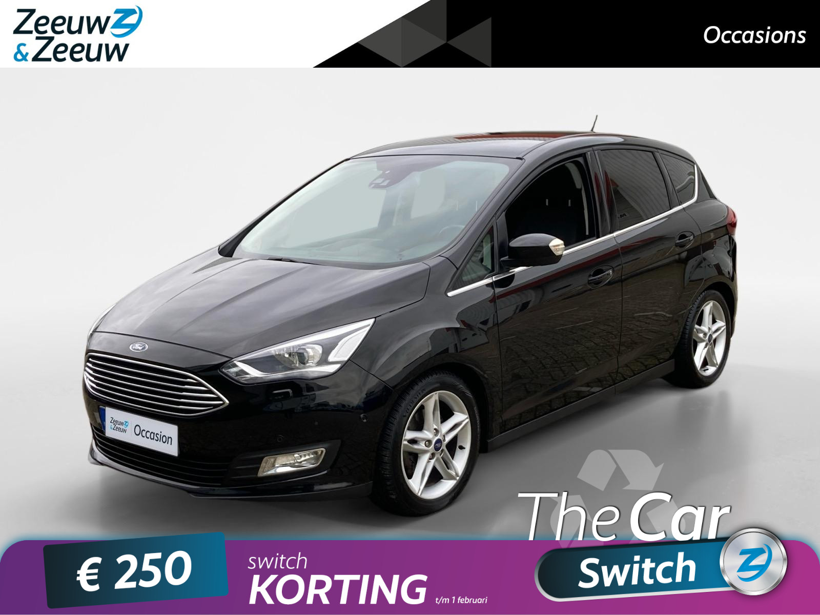 Ford C-Max 1.5 Titanium | AUTOMAAT | Trekhaak | Stoel en stuurverwarming | Navigatie |