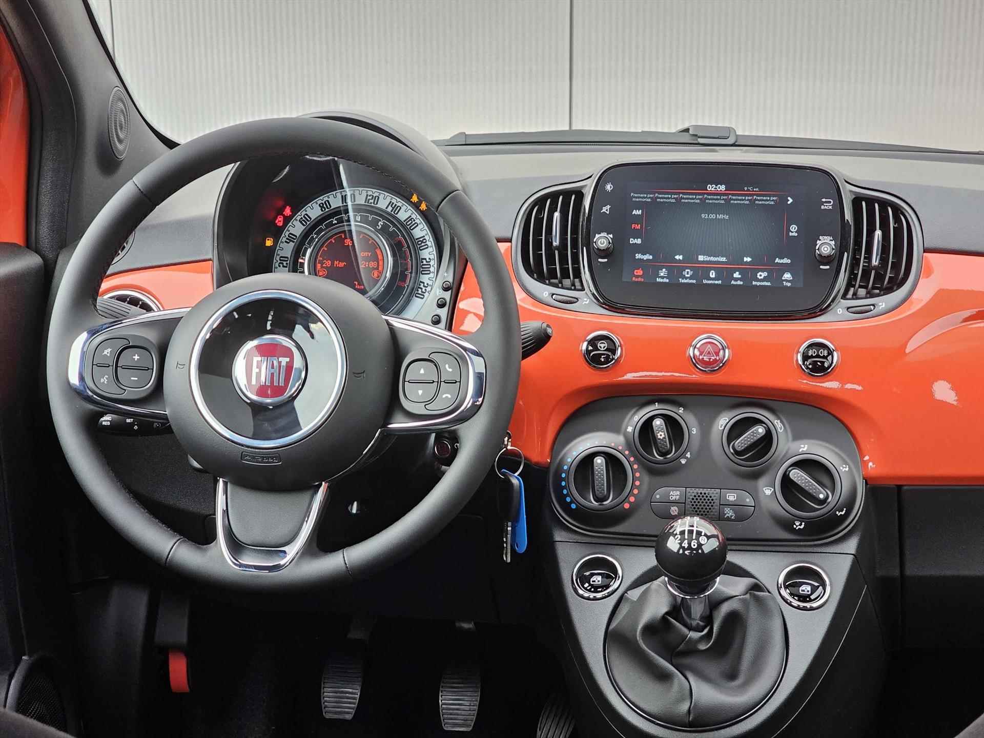 Fiat 500 1.0 Hybrid 70pk Dolcevita Finale | Apple CarPlay / Android Auto | Cruise Control | Parkeersensoren | Uit voorraad leverbaar! - 10/38