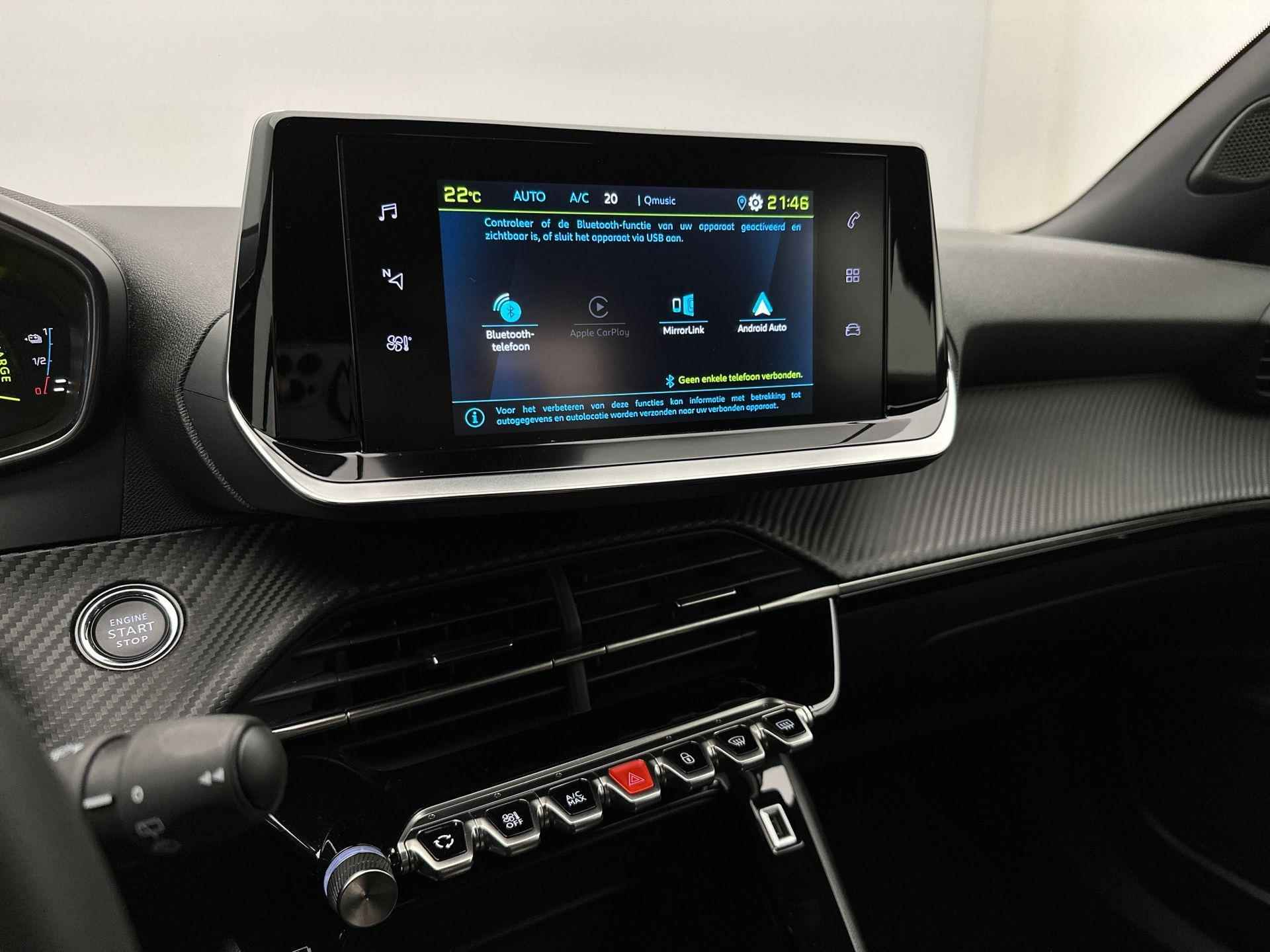 Peugeot e-2008 SUV Active 50 kWh 136pk Automaat | Navigatie via Apple Carplay / Android Auto | 3-fase laden | Climate Control | Cruise Control | Parkeersensoren | Led koplampen | DAB+ radio | Bluetooth | Keyless start | Automatisch dimlicht | Regensensor | Armsteun | - 27/36