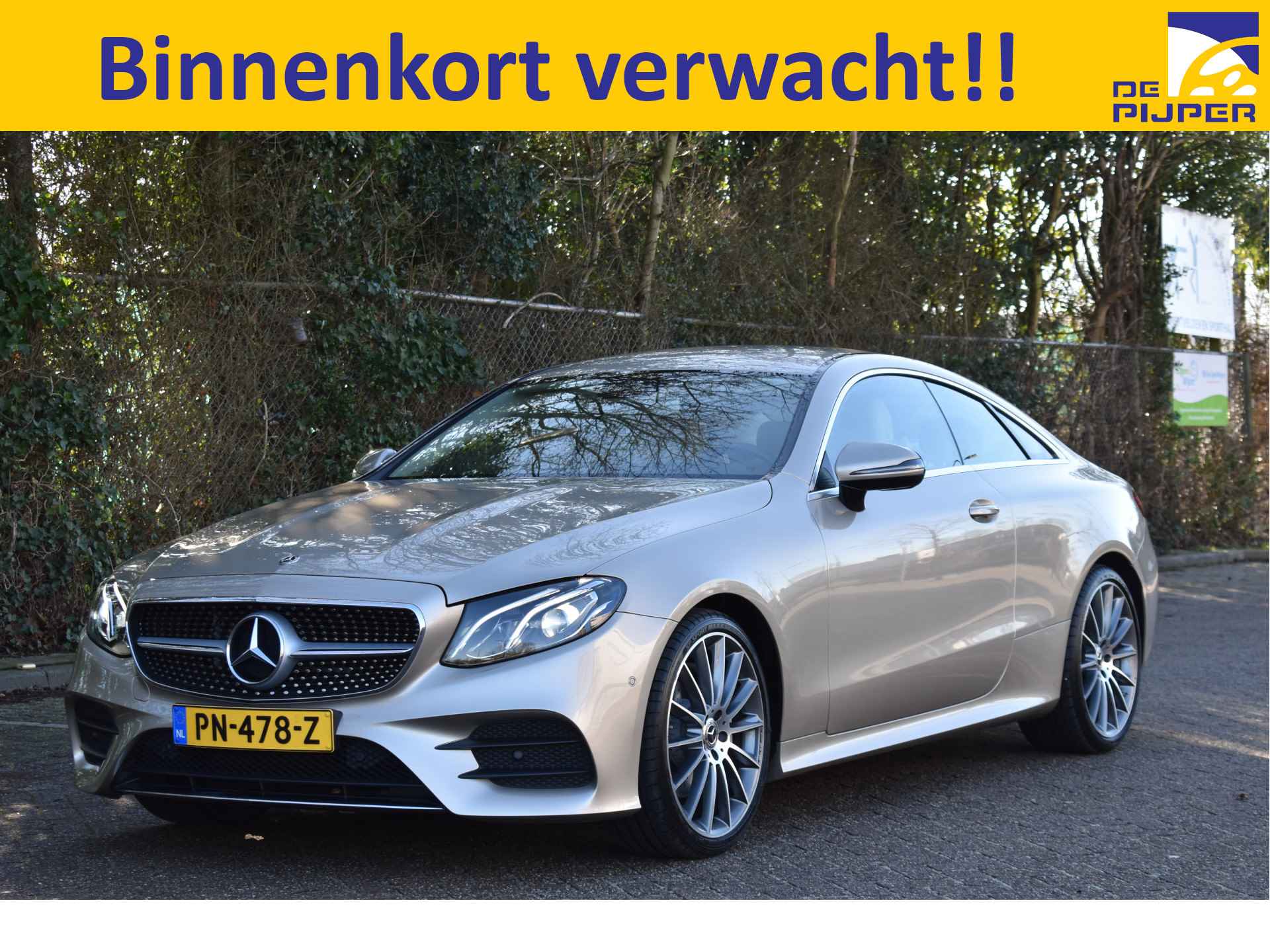 Mercedes-Benz E-Klasse Coupé 200 Business AMG | NL-Auto | Unieke kleurstelling | Nieuwstaat | Burmester | Memorystoelen | Camera | Sfeerverl.| Widescreen