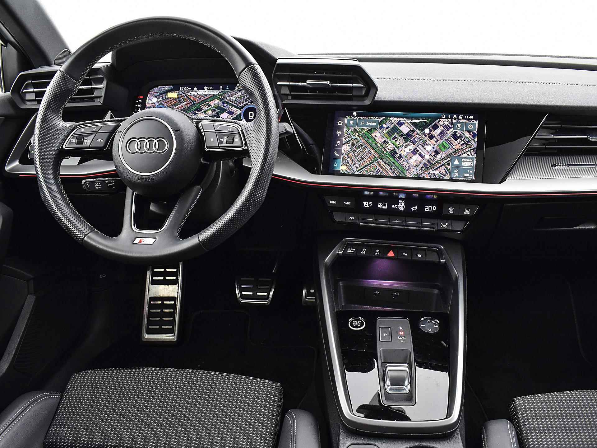 Audi A3 Sportback 30 Tfsi 110pk S-tronic S edition | Climatronic | Panoramadak | Park Assist | P-Sensoren | Camera | Navi | Smartphone Interface | Cruise Control | 18'' Inch | Garantie t/m 16-05-2026 of 100.000km - 4/29