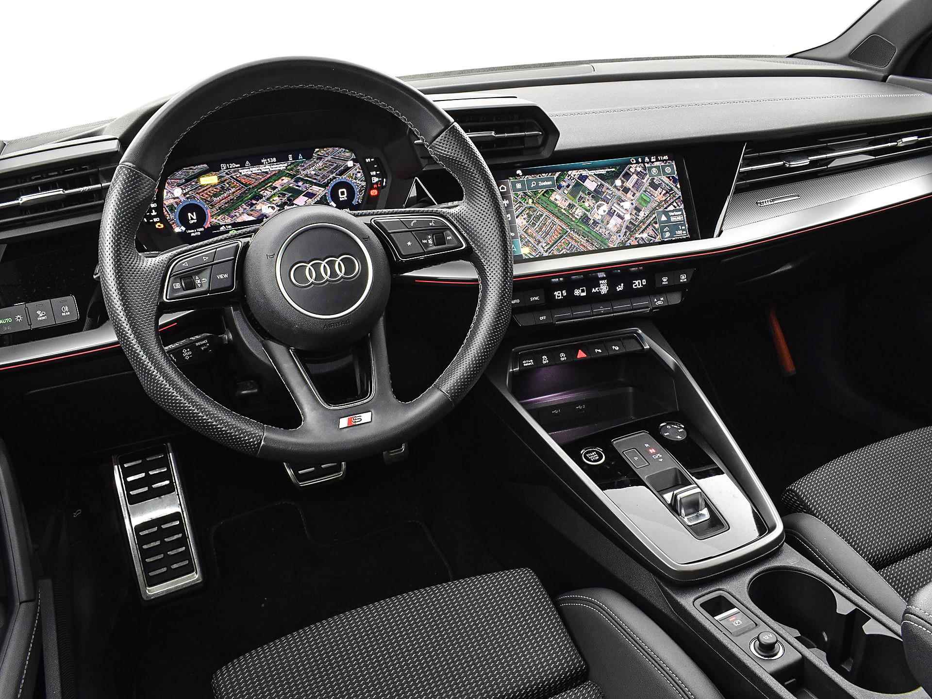 Audi A3 Sportback 30 Tfsi 110pk S-tronic S edition | Climatronic | Panoramadak | Park Assist | P-Sensoren | Camera | Navi | Smartphone Interface | Cruise Control | 18'' Inch | Garantie t/m 16-05-2026 of 100.000km - 21/29