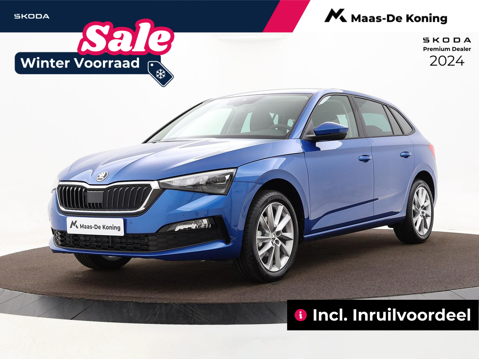 Škoda Scala Business Edition 1.0 85 kW / 115 pk TSI Hatchback  7 versn. DSG | 17" lichtmetalen velgen stratos | Emotion pakket | Navigatie pakket | Simply clever | Travel assist | Incl. Inruilvoordeel |