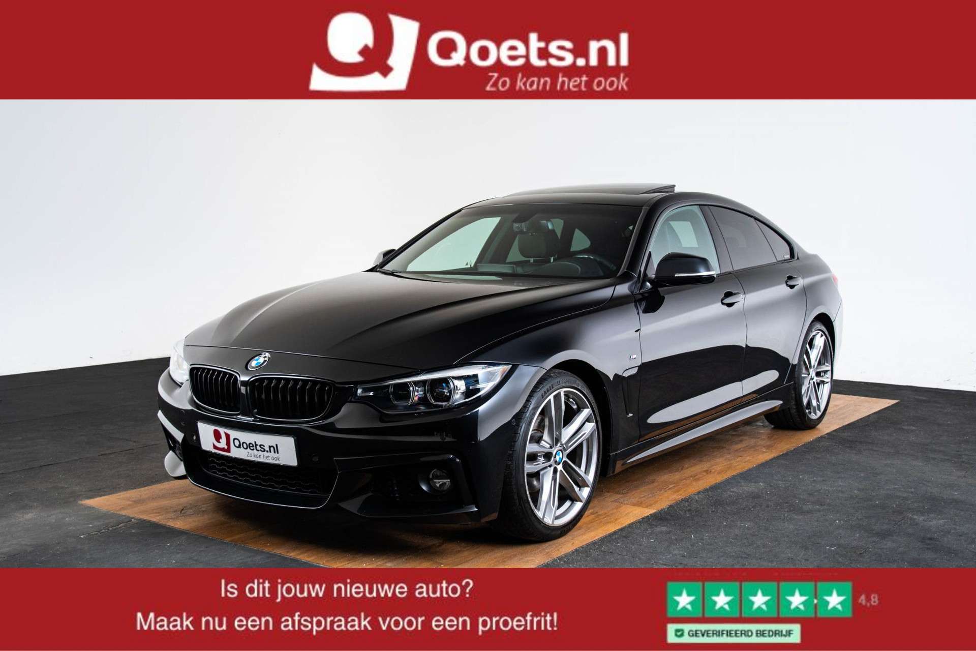 BMW 4-serie Gran Coupé 420i High Executive Edition M Sport - Schuif/kantel dak - Park Assistant - Cruise Control - Elektrisch verwarmde voorstoelen - Getinte Ruiten - Automatisch dimmende binnenspiegel - Achteruitrijcamera -