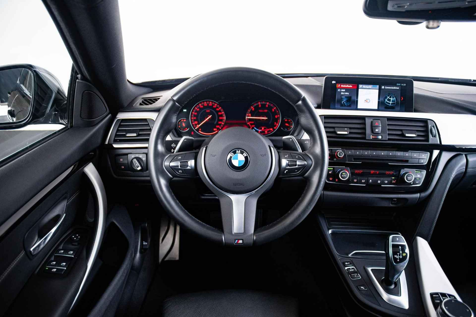 BMW 4-serie Gran Coupé 420i High Executive Edition M Sport - Schuif/kantel dak - Park Assistant - Cruise Control - Elektrisch verwarmde voorstoelen - Getinte Ruiten - Automatisch dimmende binnenspiegel - Achteruitrijcamera - - 15/67