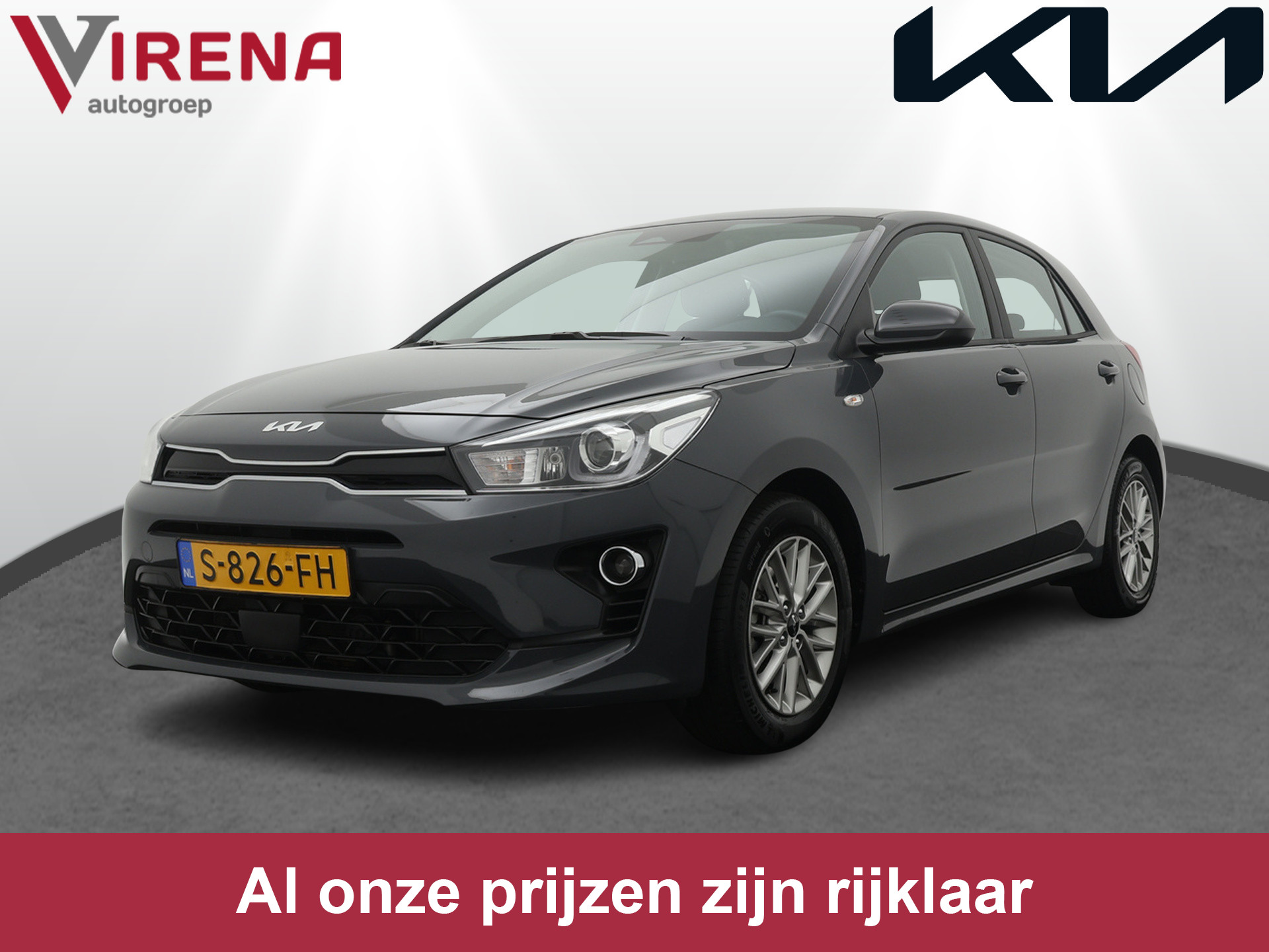 Kia Rio 1.0 T-GDi MHEV DynamicLine - Navigatie - Cruise Control - Climate Control - Achteruitrij Camera - Fabrieksgarantie tot 01-2030