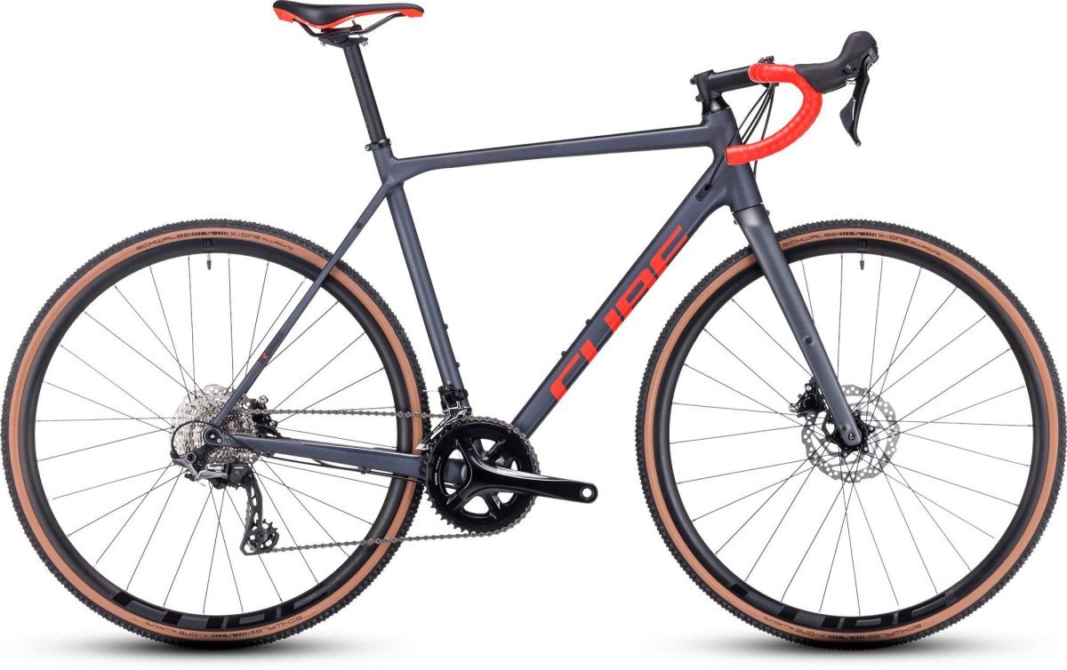 CUBE CROSS RACE PRO Heren Grey/red 56cm 2024