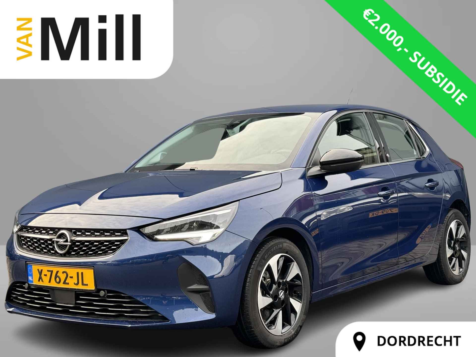 Opel Corsa-e Elegance EV 3-FASEN 50kWh 136pk |+€2000 SUBSIDIE|CAMERA+SENSOREN|APPLE CARPLAY & ANDROID AUTO|11 kW BOORDLADER| - 1/34