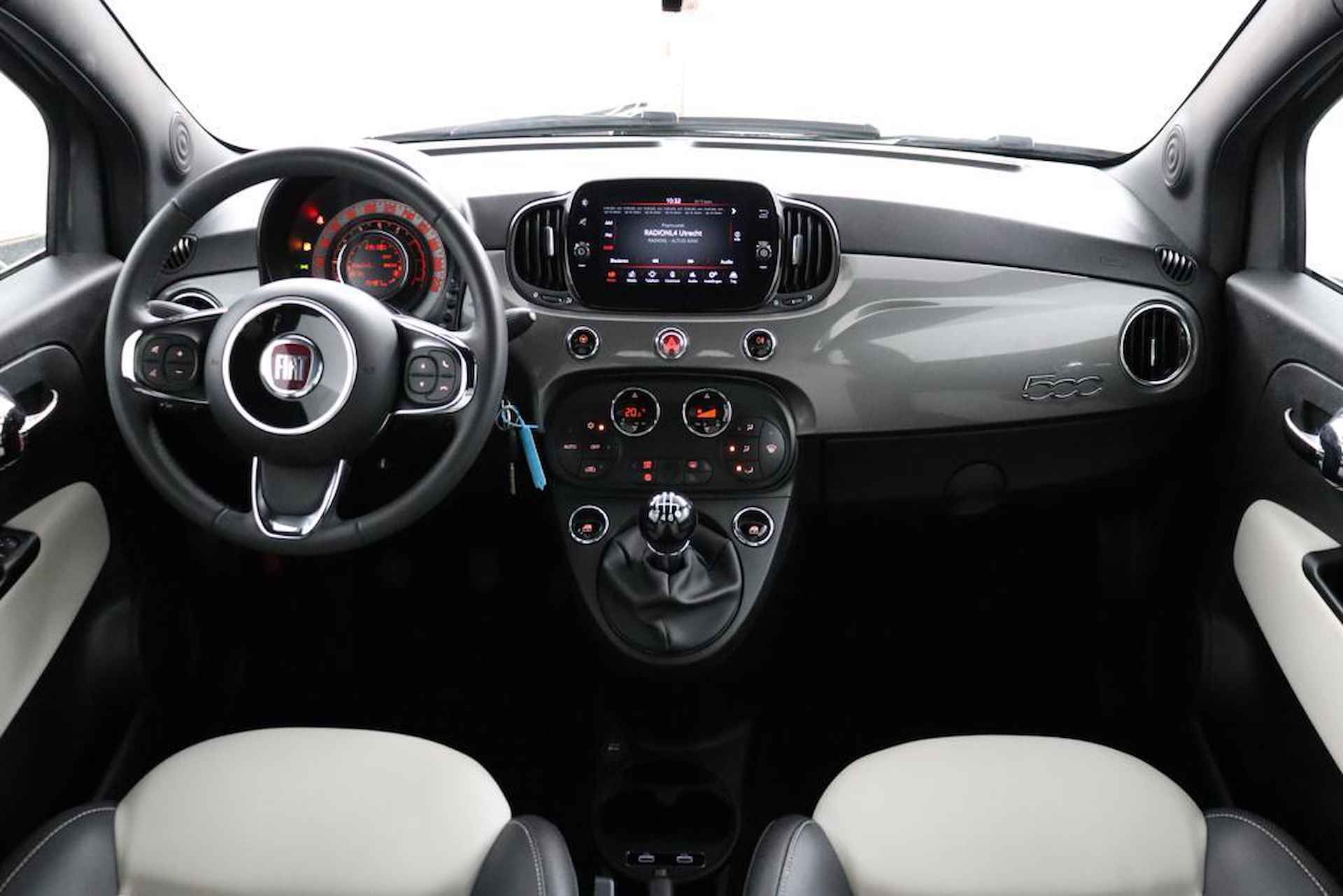 Fiat 500 C 1.0 Hybrid CABRIO Dolcevita | Elektrisch dak | Lederen bekleding | U-Connect Apple Carplay / Android auto NAVI | Climate Control | Cruise Control - 9/58