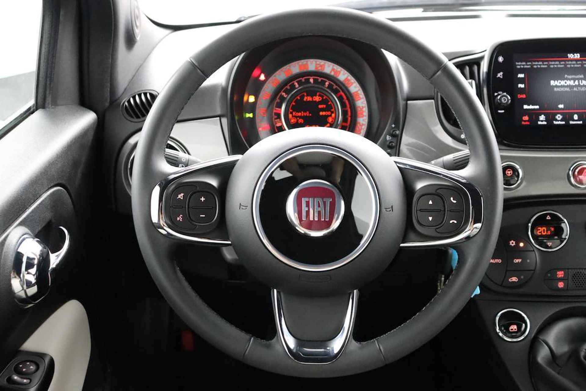 Fiat 500 C 1.0 Hybrid CABRIO Dolcevita | Elektrisch dak | Lederen bekleding | U-Connect Apple Carplay / Android auto NAVI | Climate Control | Cruise Control - 16/58