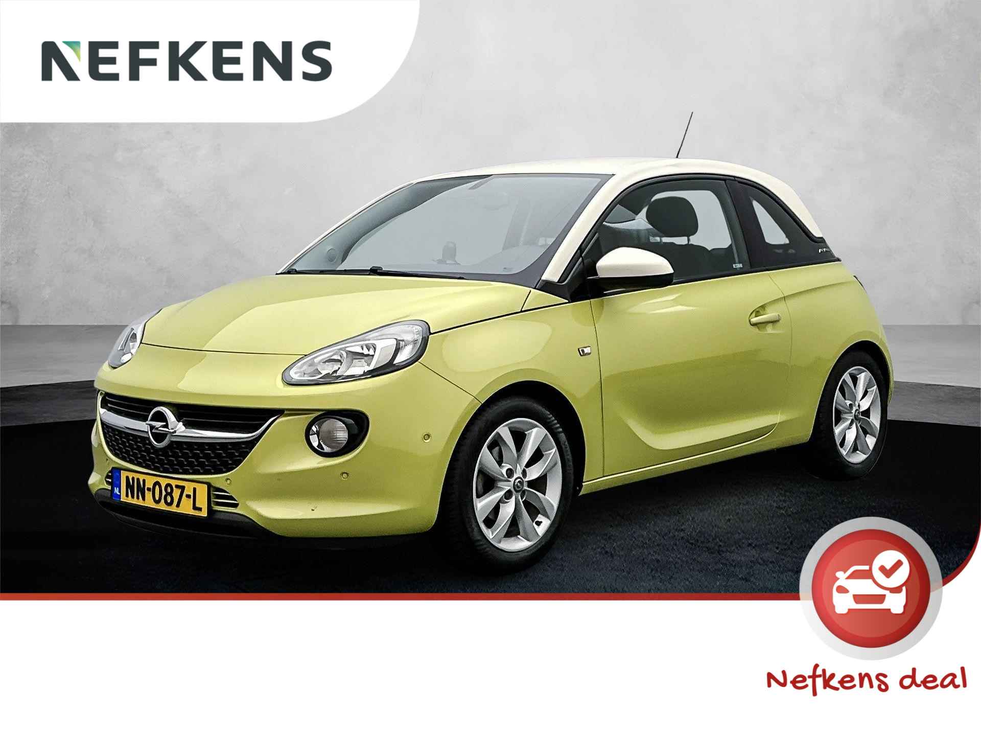 Opel ADAM Jam Favourite 90 pk | Navigatie | Parkeersensoren Voor en Achter | Airco | Cruise Control | Voorstoelen Verwarmd | Lederen Stuurwiel Verwarmd | Dodehoek Detectie | Start/Stop Systeem | 16" Lichtmetalen Velgen | Apple Carplay/Android Auto |