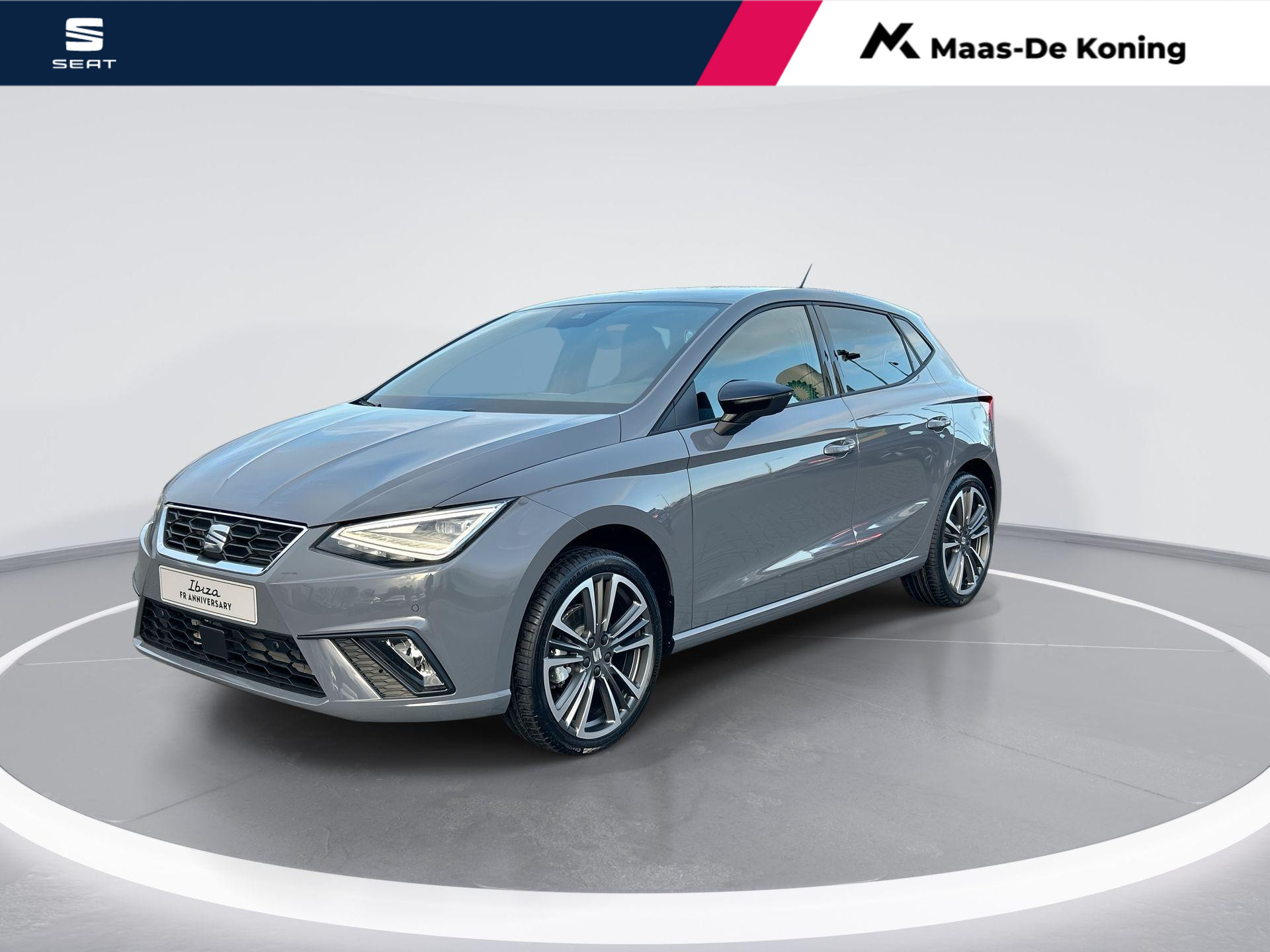 SEAT Ibiza FR Anniversary 1.0 85 kW / 115 pk EcoTSI Hatchback 6 versn. Hand | Graphene grey | 18'' Lichtmetalen Velgen