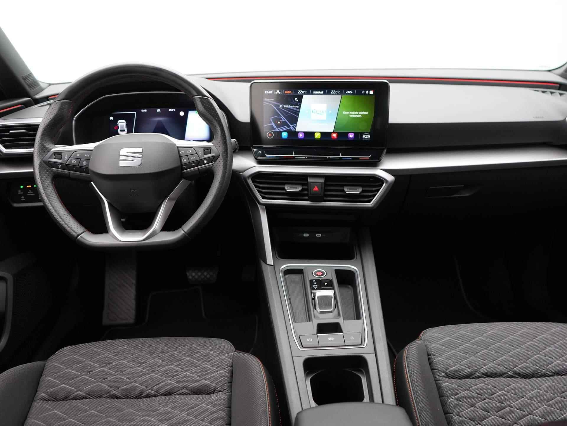 SEAT Leon 1.0 eTSI FR Business Intense / Virtual Cockpit / Adaptive Cruise / Camera / Clima - 12/51