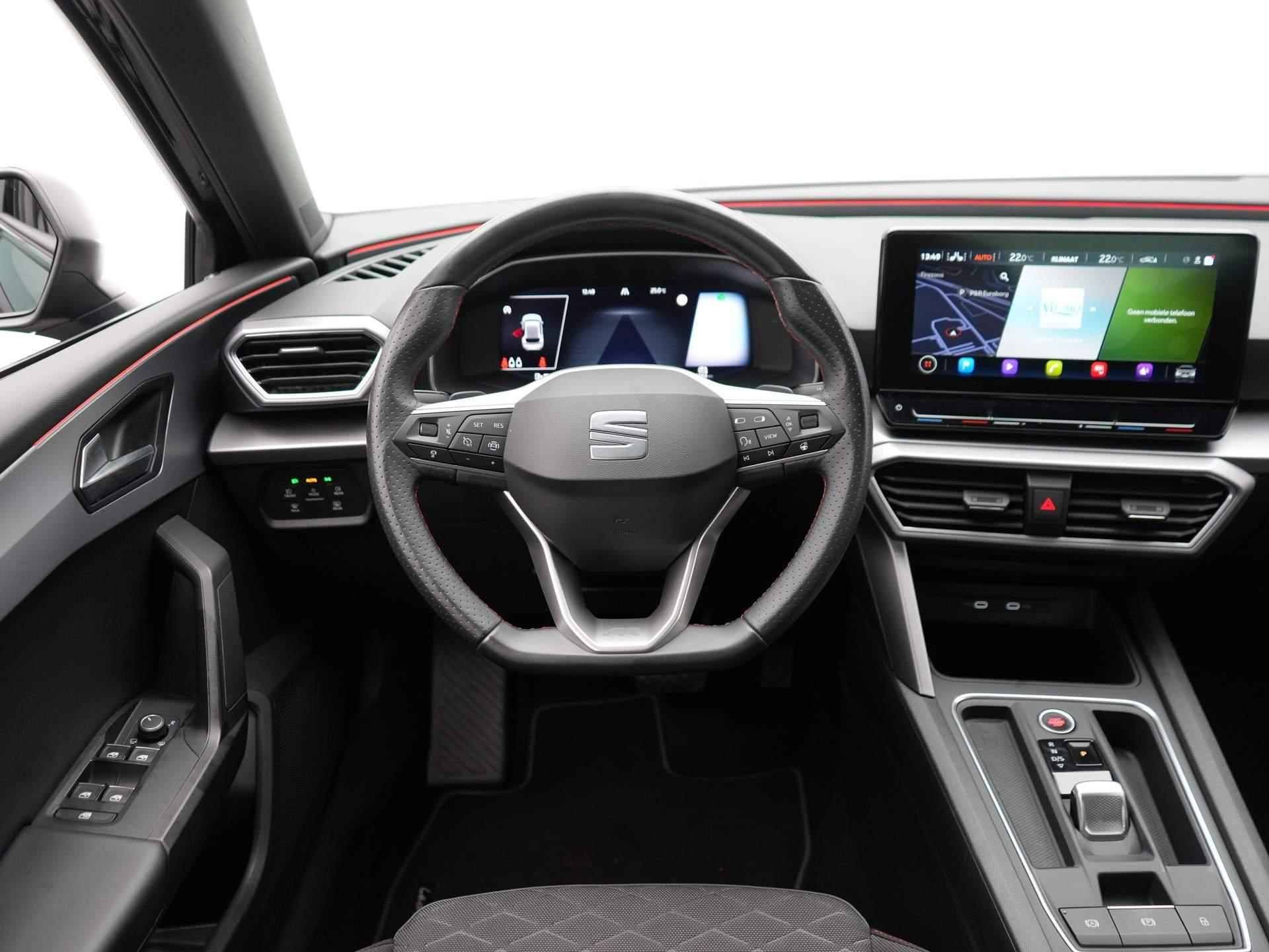 SEAT Leon 1.0 eTSI FR Business Intense / Virtual Cockpit / Adaptive Cruise / Camera / Clima - 13/51