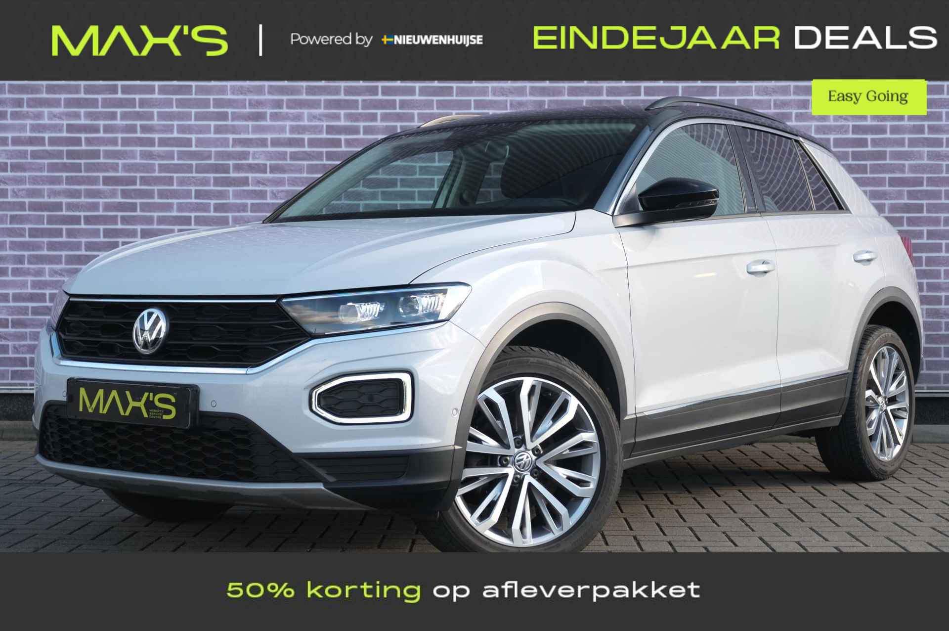 Volkswagen T-Roc 1.5 TSI Style DSG | Navigatie | LED koplampen | Parkeersensoren voor & achter | Stoelverwarming | Adaptieve cruise control | Standkachel - 1/28