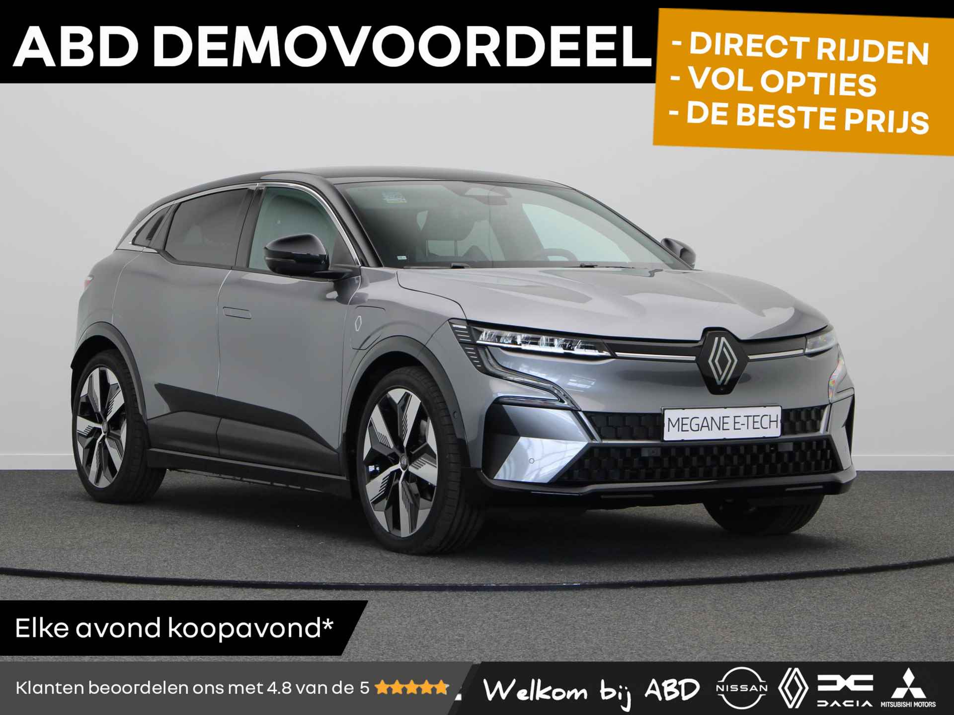 Renault Megane E-Tech 220pk Comfort Range Iconic 60 kWh | Active driver assist | Stoel- en stuurwielverwarming |