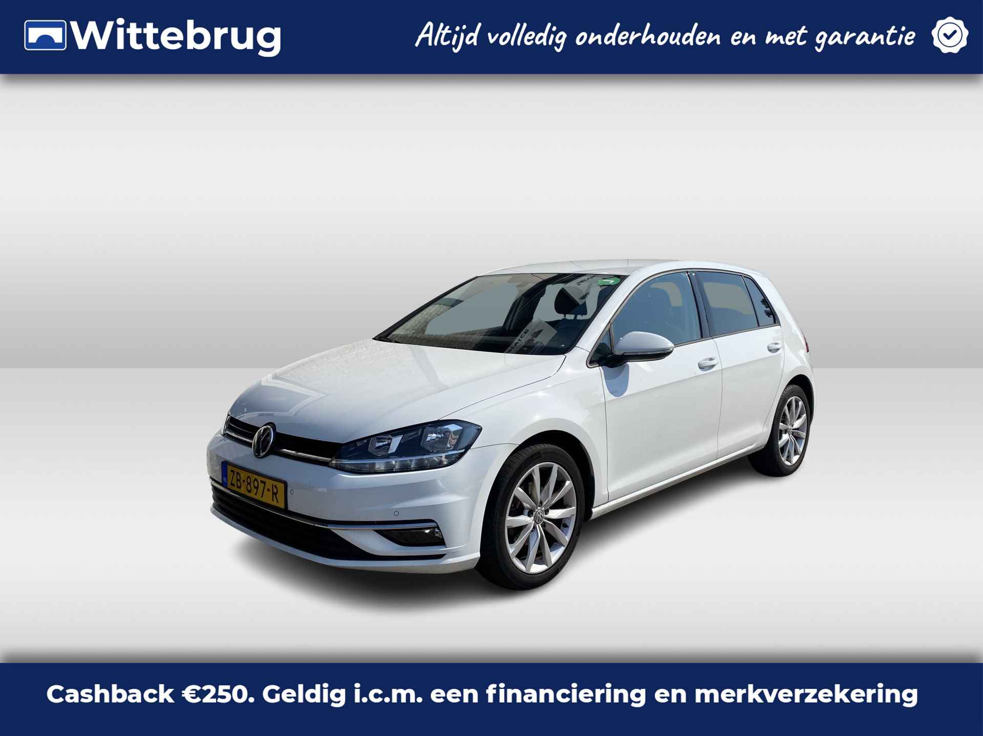 Volkswagen Golf 1.0 TSI Highline / AUTOMAAT/ CAMERA/ PARK. SENSOREN/ DIGITAL DASHBOARD/ ADAPT. CRUISE/ APP CONNECT/ NAVI/ CLIMA/ DAB/ - 1/21