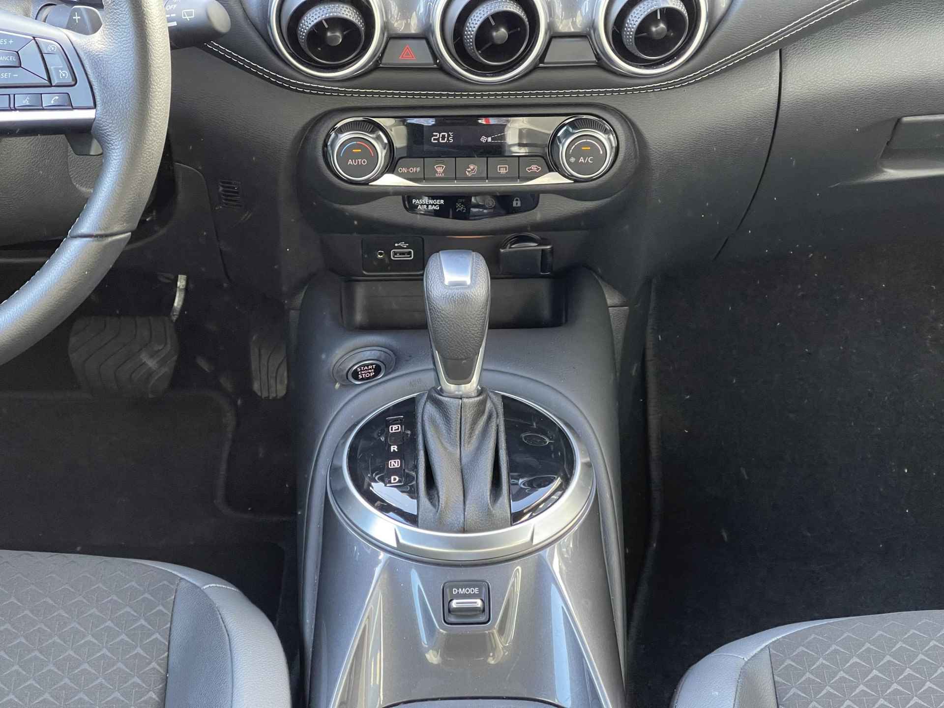 Nissan Juke 1.0 DIG-T N-Design | Navigatie | Camera | Apple Carplay/Android Auto | 19'' Velgen | Cruise & Climate Control | Rijklaarprijs! - 19/22